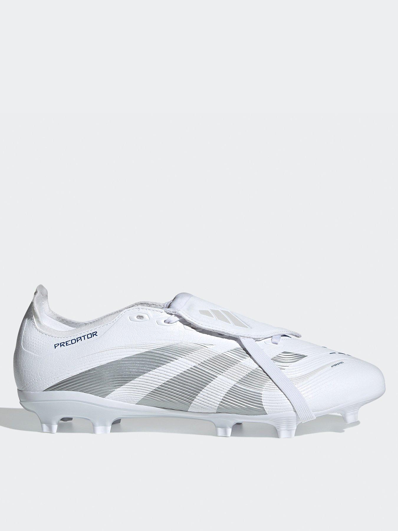  image of adidas-mens-predator-league-fold-over-tongue-firm-ground-football-boot-white