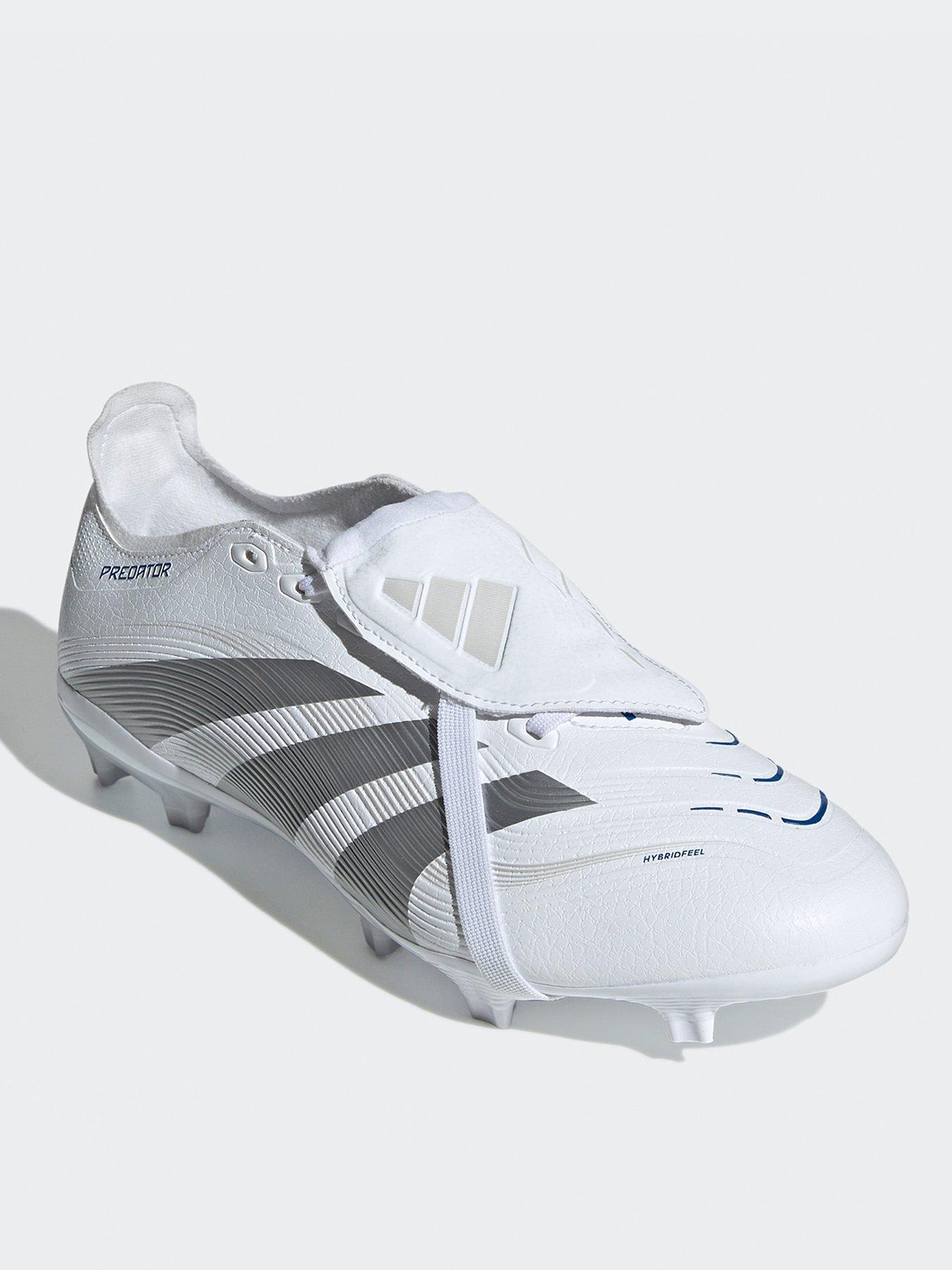  image of adidas-mens-predator-league-fold-over-tongue-firm-ground-football-boot-white