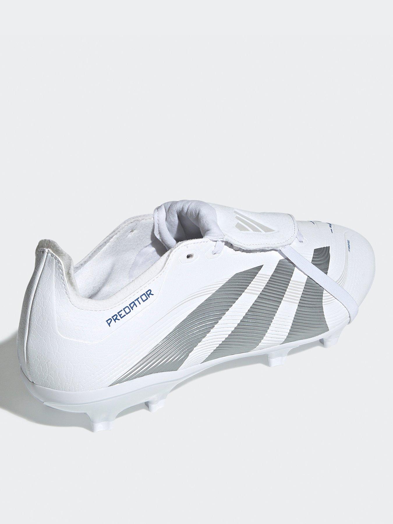  image of adidas-mens-predator-league-fold-over-tongue-firm-ground-football-boot-white