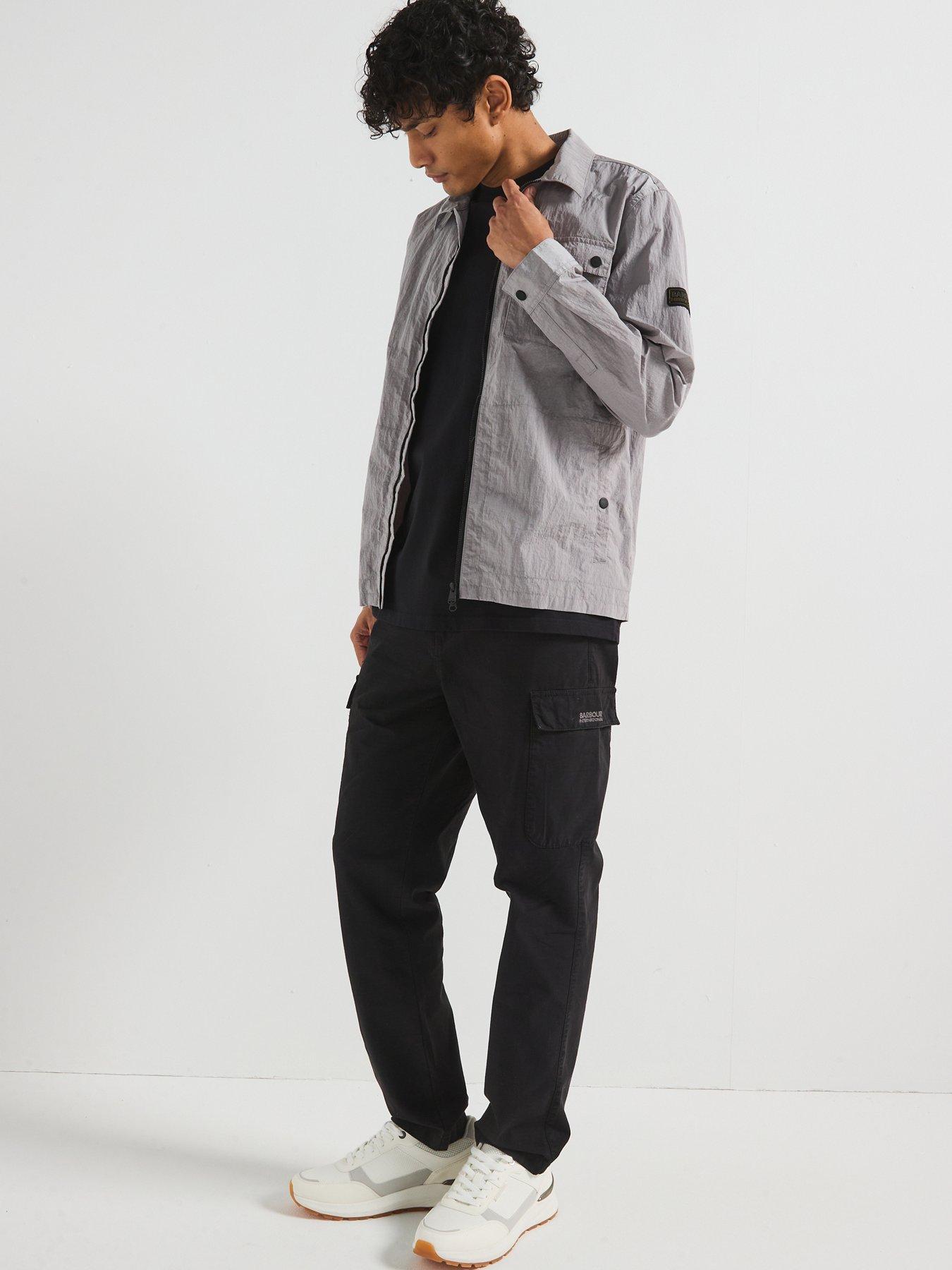 Image 5 of 6 of Barbour International Inline Zipped Overshirt - Light Grey