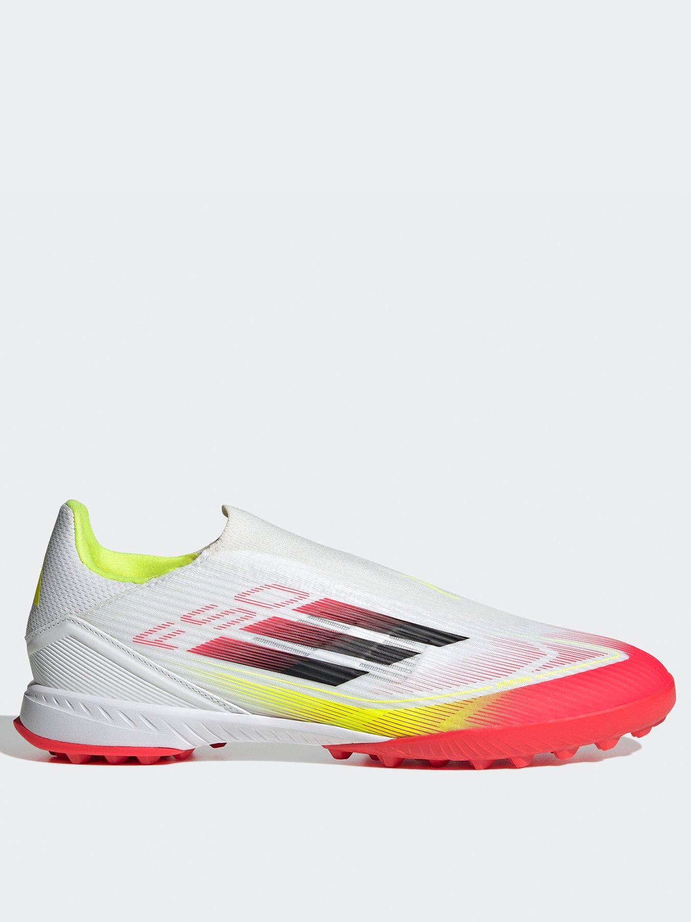  image of adidas-mens-f50-league-laceless-astro-turf-football-boot-white