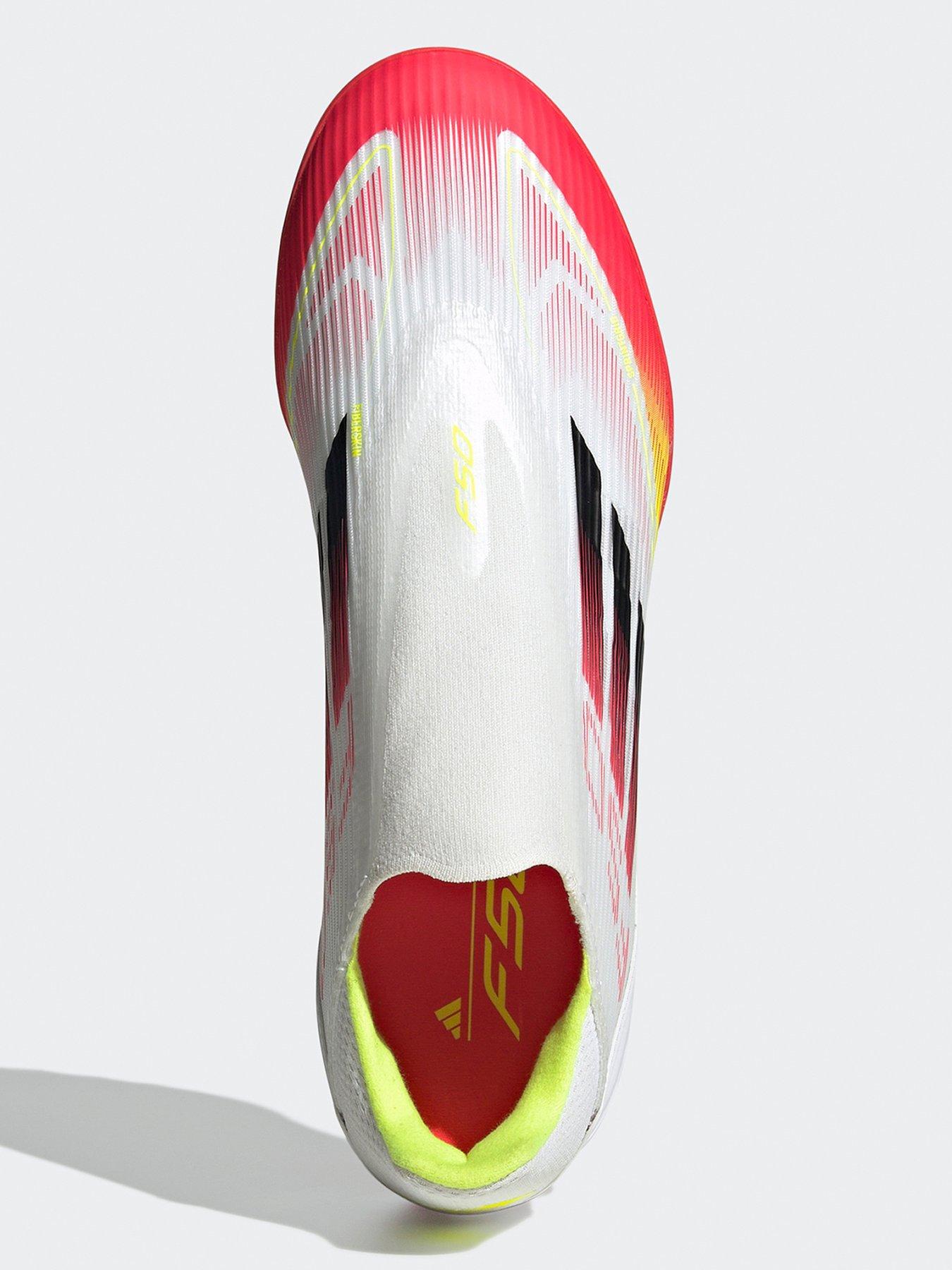  image of adidas-mens-f50-league-laceless-astro-turf-football-boot-white