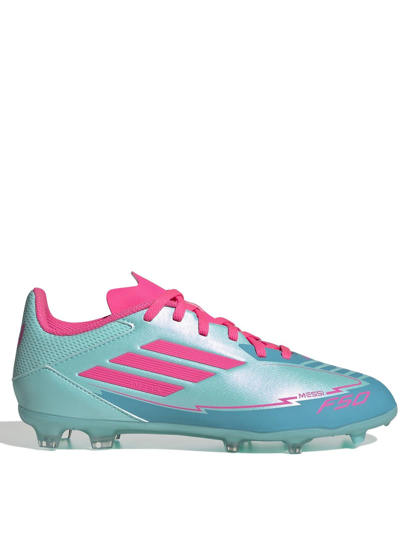front image of adidas-junior-f50-league-messi-firm-ground-football-boots--pink