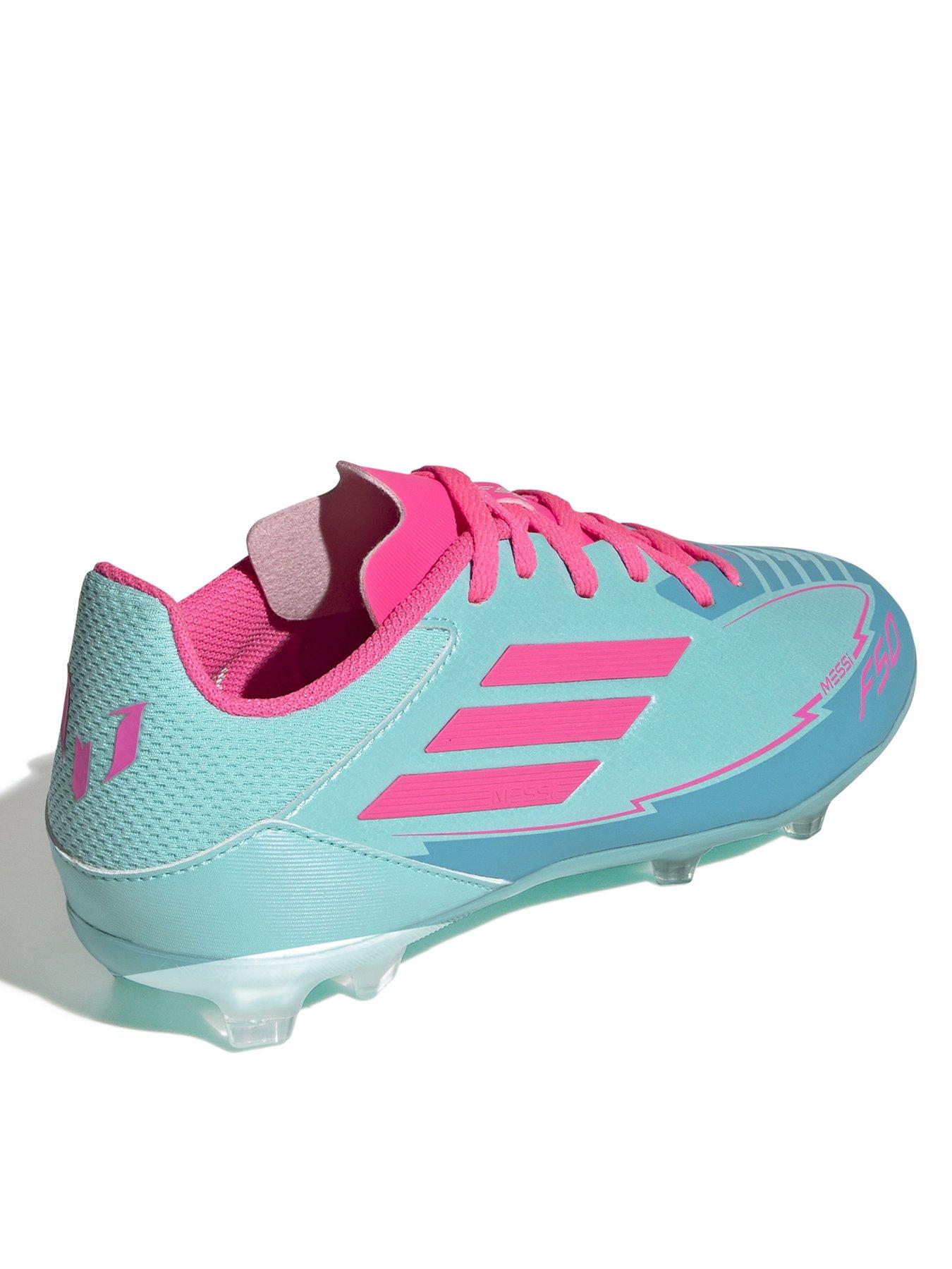  image of adidas-junior-f50-league-messi-firm-ground-football-boots--pink
