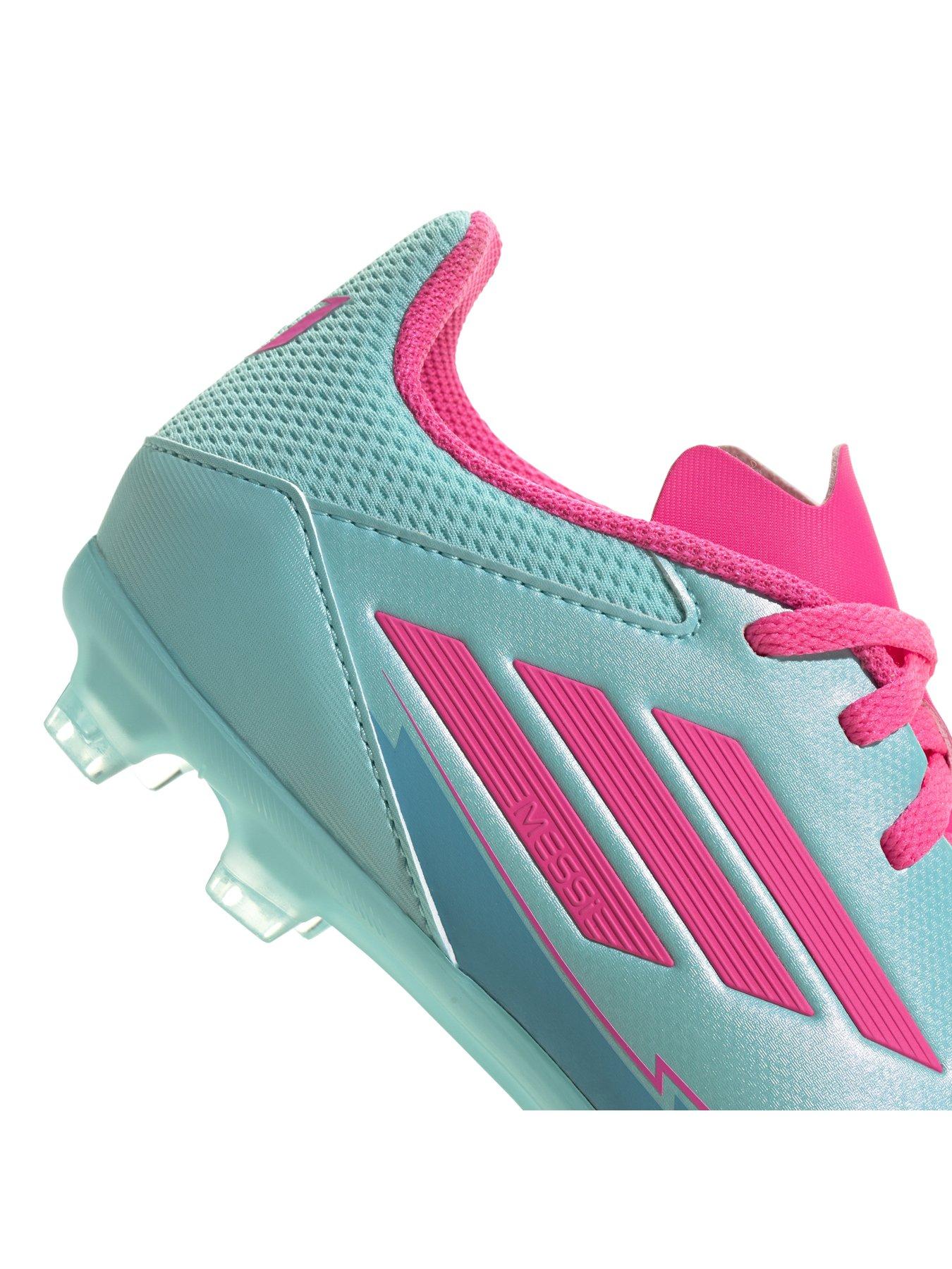  image of adidas-junior-f50-league-messi-firm-ground-football-boots--pink