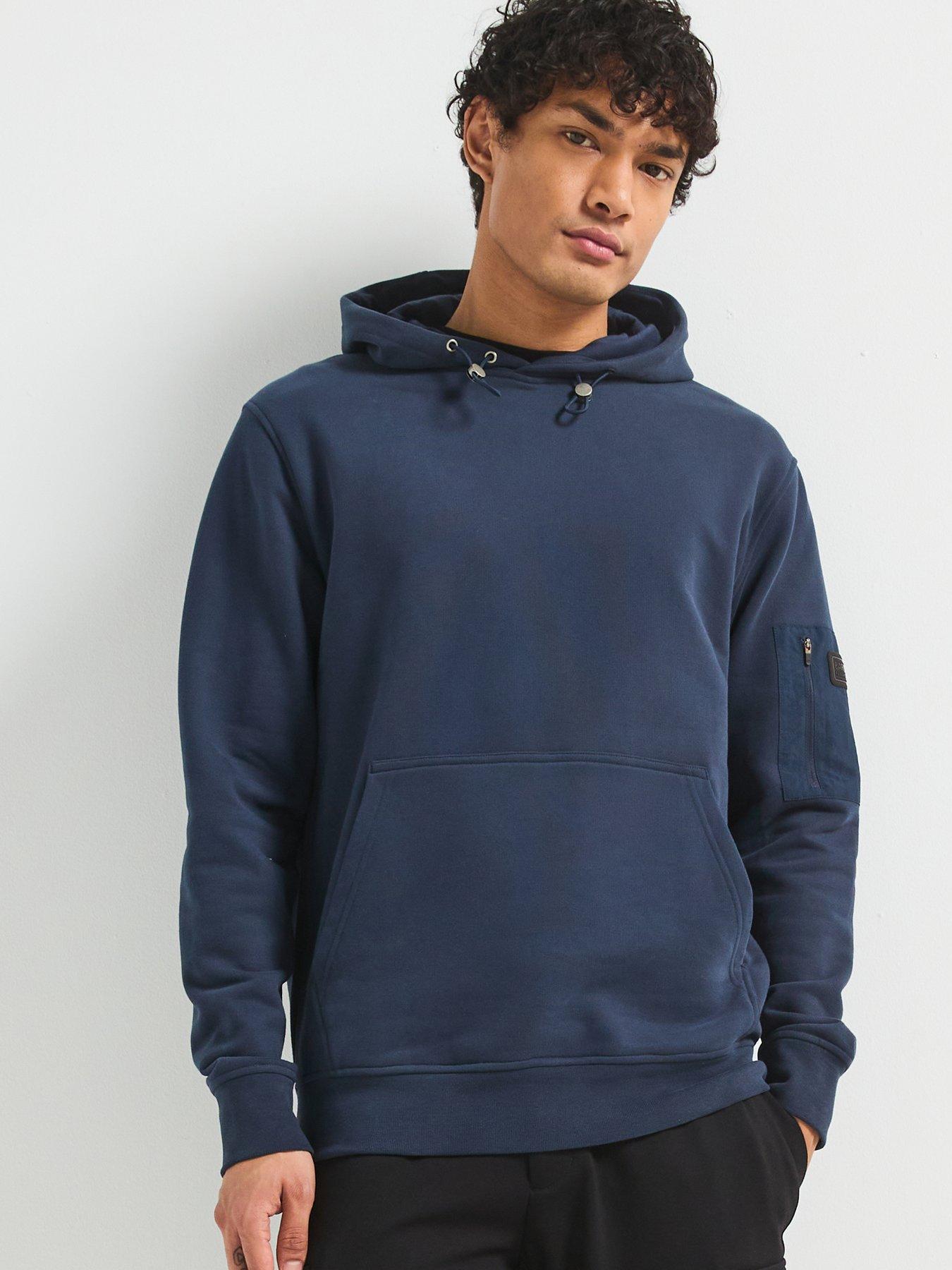  image of barbour-international-ewan-pullover-hoodie-navy