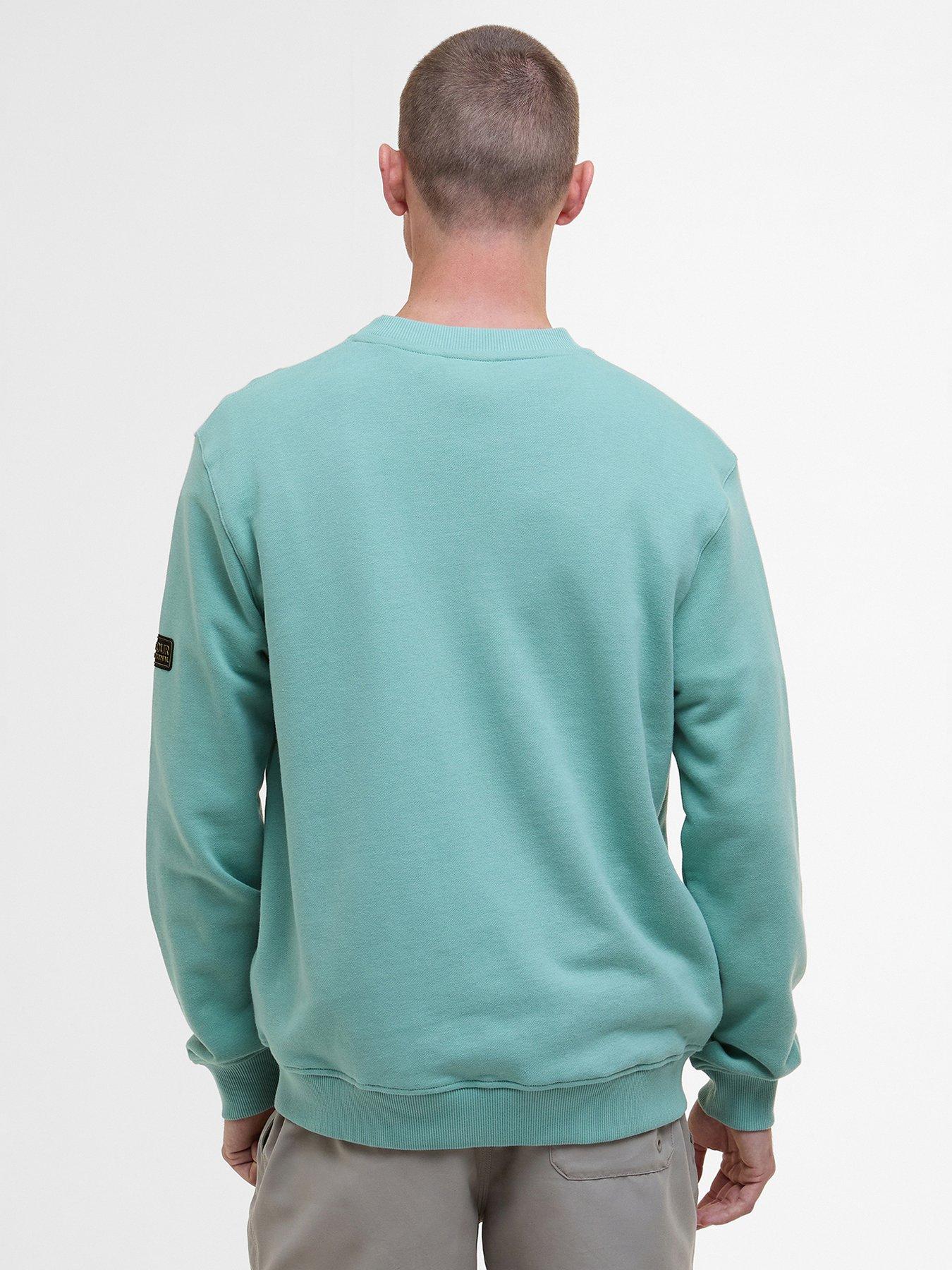  image of barbour-international-crew-neck-sweatshirt-green