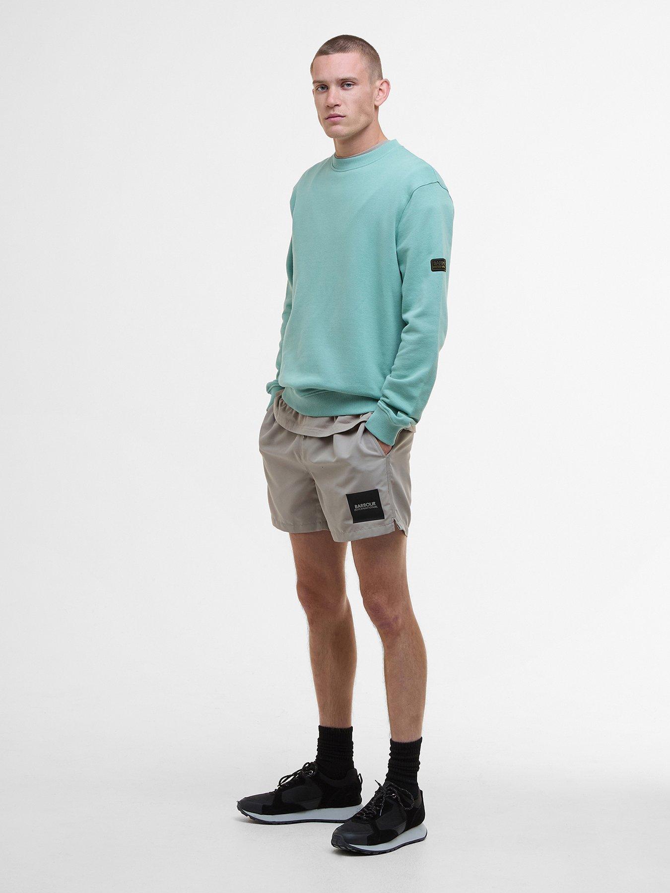  image of barbour-international-crew-neck-sweatshirt-green