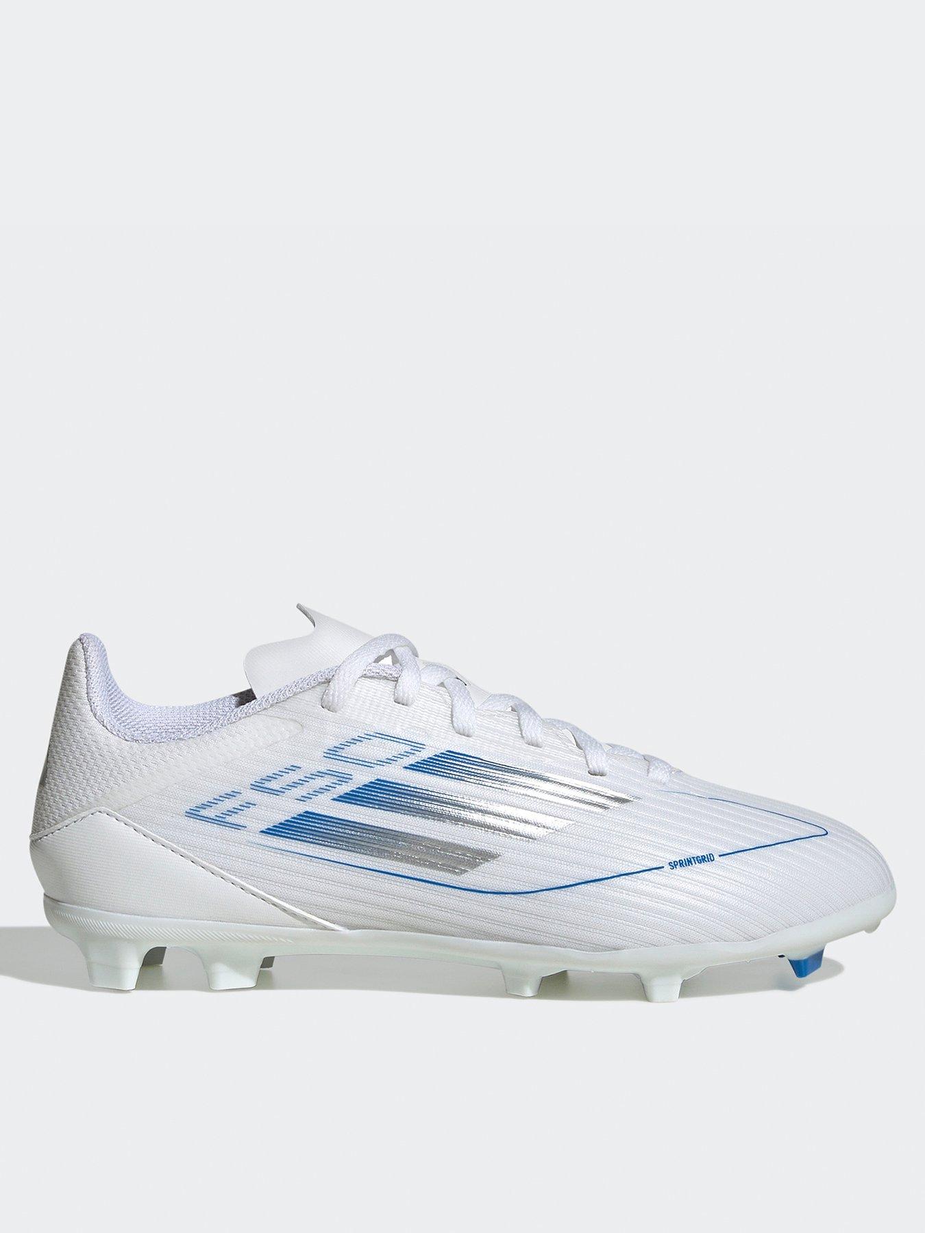  image of adidas-junior-f50-league-firm-ground-football-boot-white