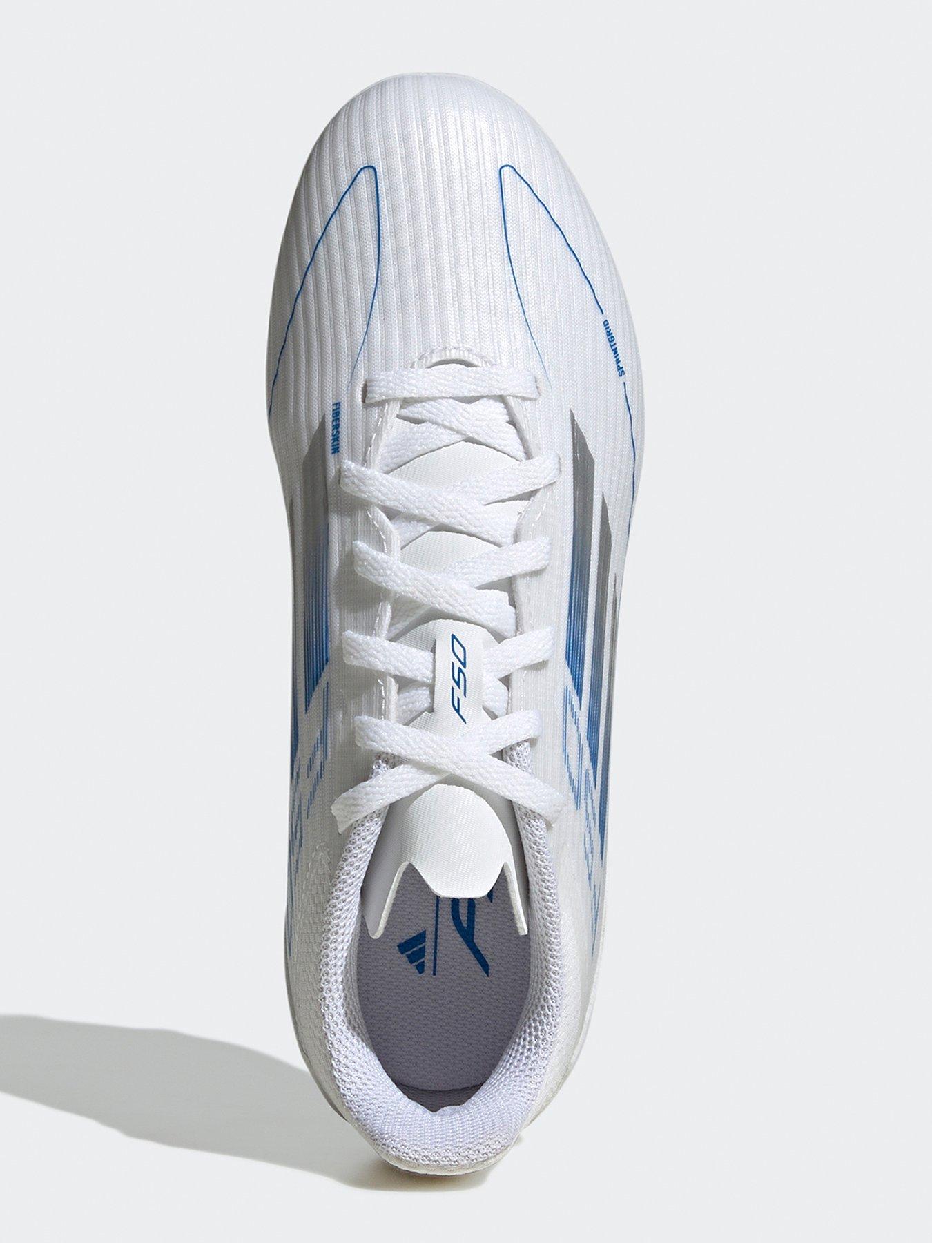  image of adidas-junior-f50-league-firm-ground-football-boot-white