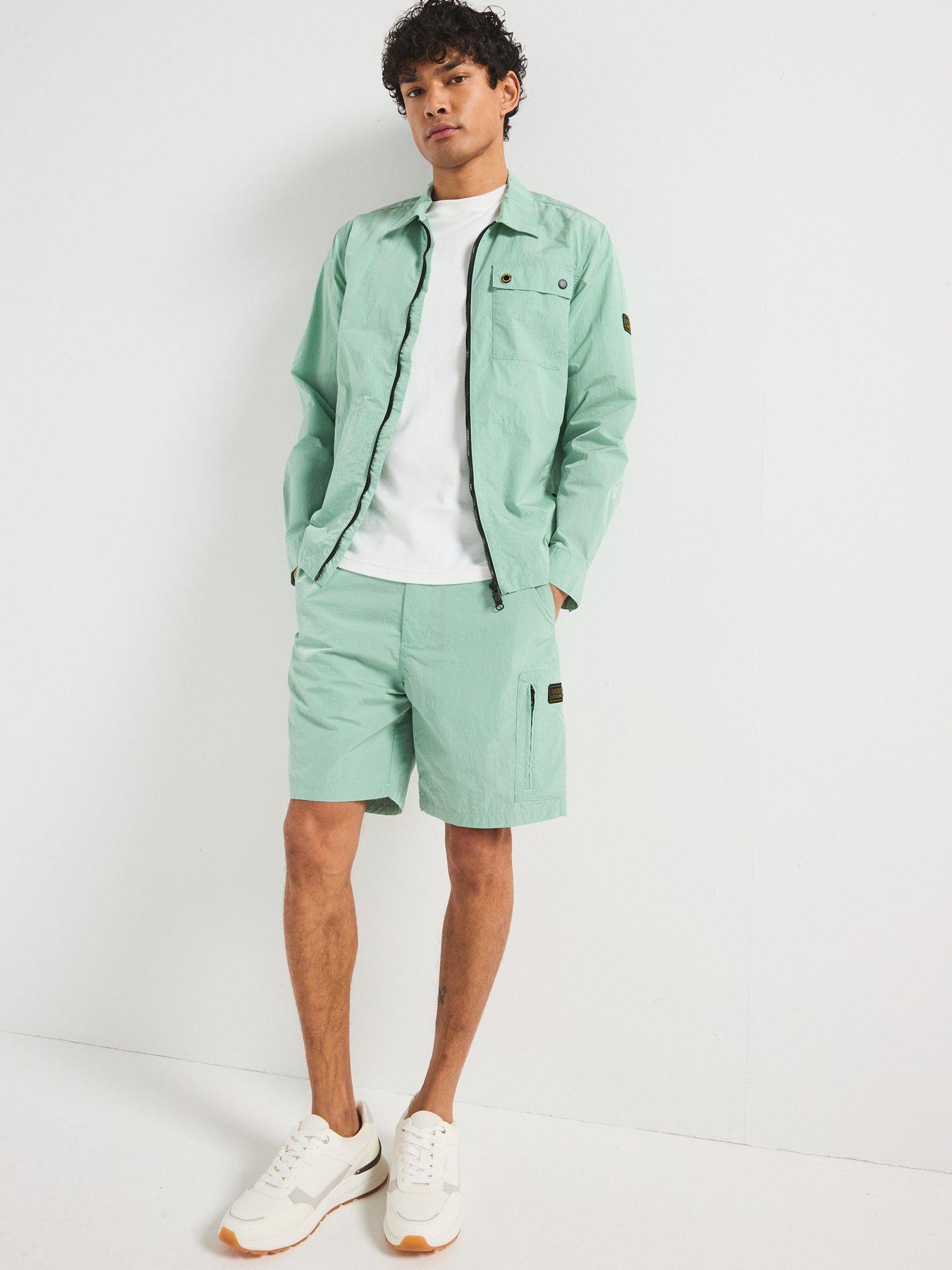  image of barbour-international-inline-zipped-overshirt--green