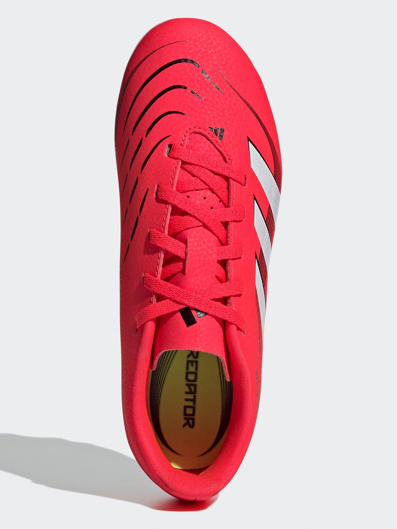 Image 4 of 8 of adidas Junior Predator Club Astro Turf Football Boot - Red