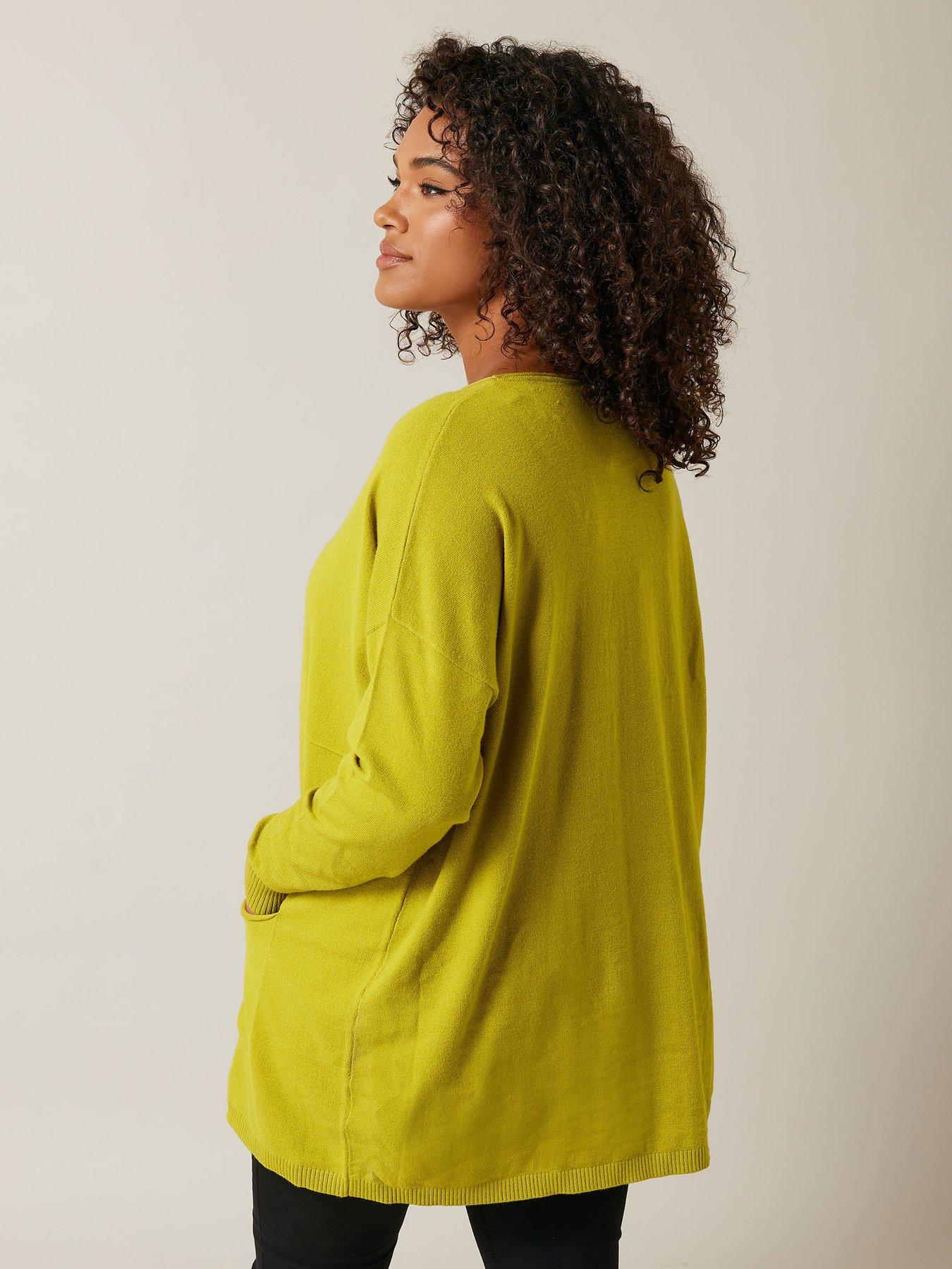  image of evans-seam-detail-jumper-green