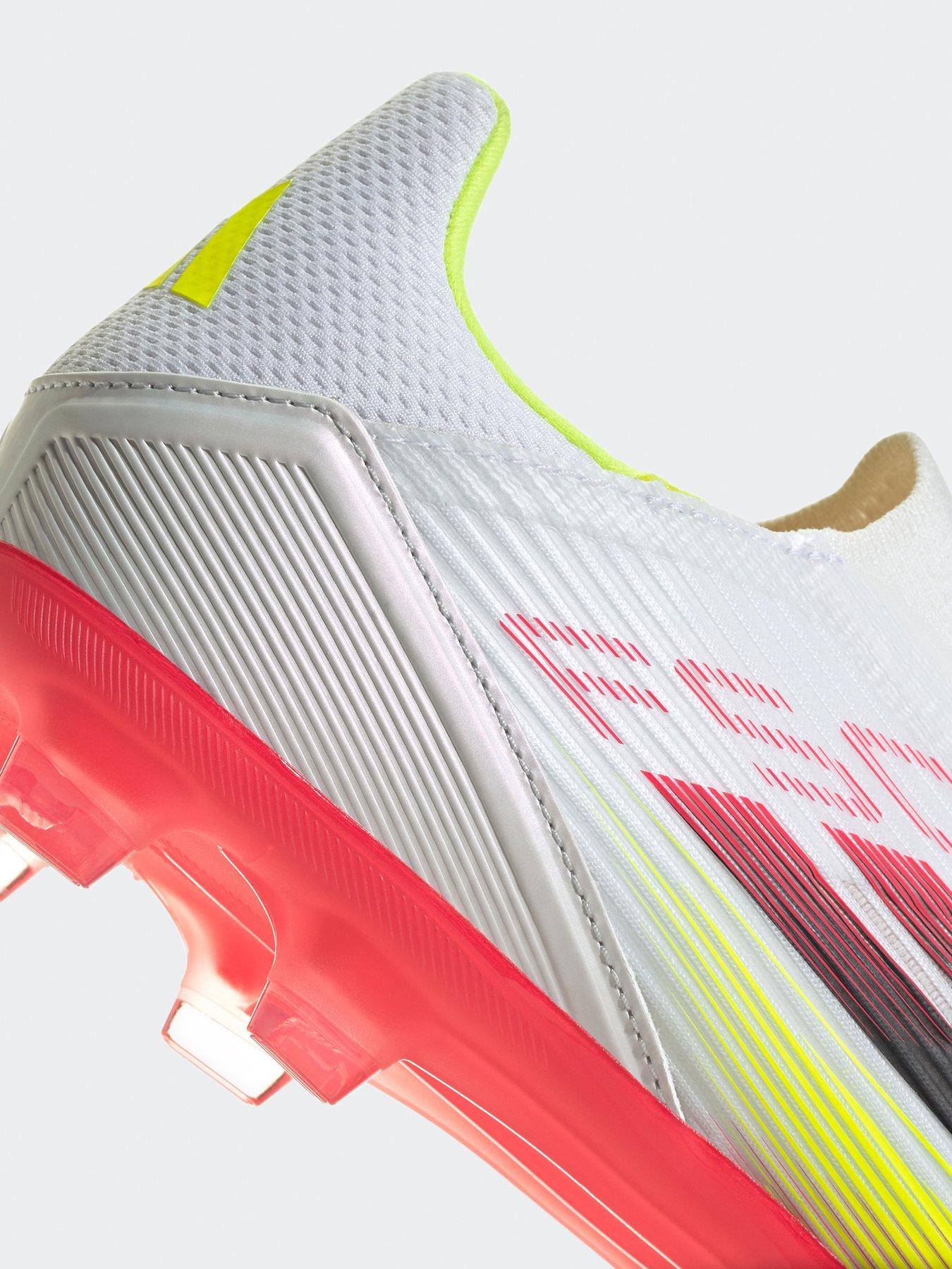  image of adidas-mens-f50-league-laceless-firm-ground-football-boot-white