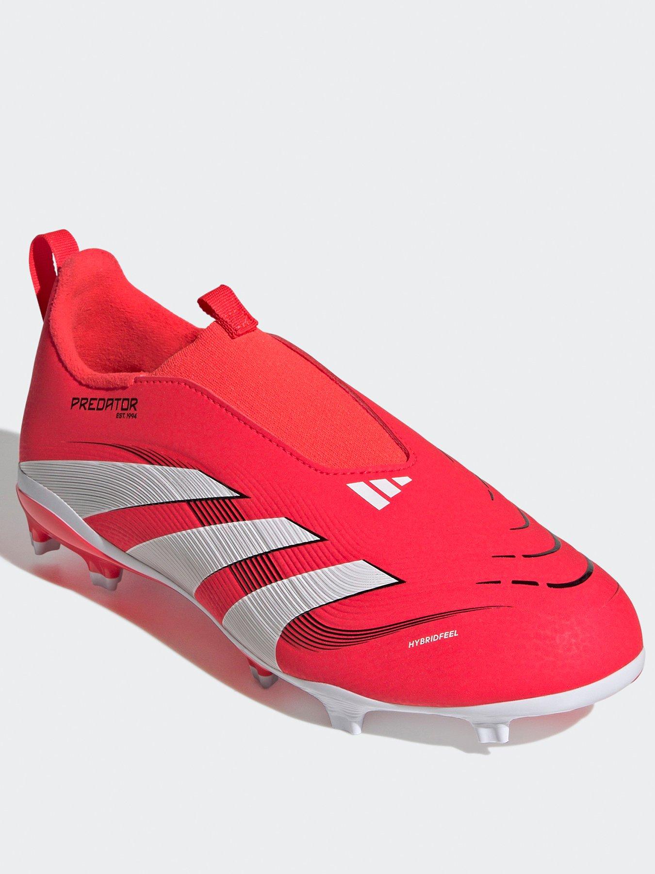  image of adidas-junior-predatornbspleague-laceless-firm-groundnbspfootball-boots-red