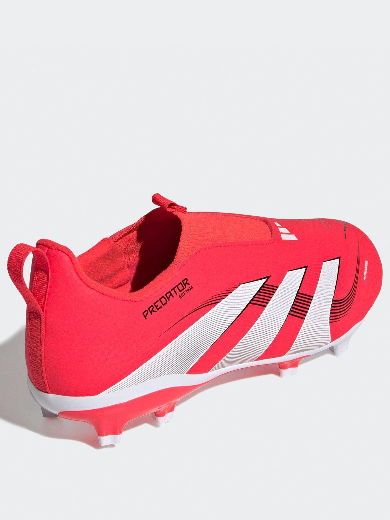  image of adidas-junior-predatornbspleague-laceless-firm-groundnbspfootball-boots-red