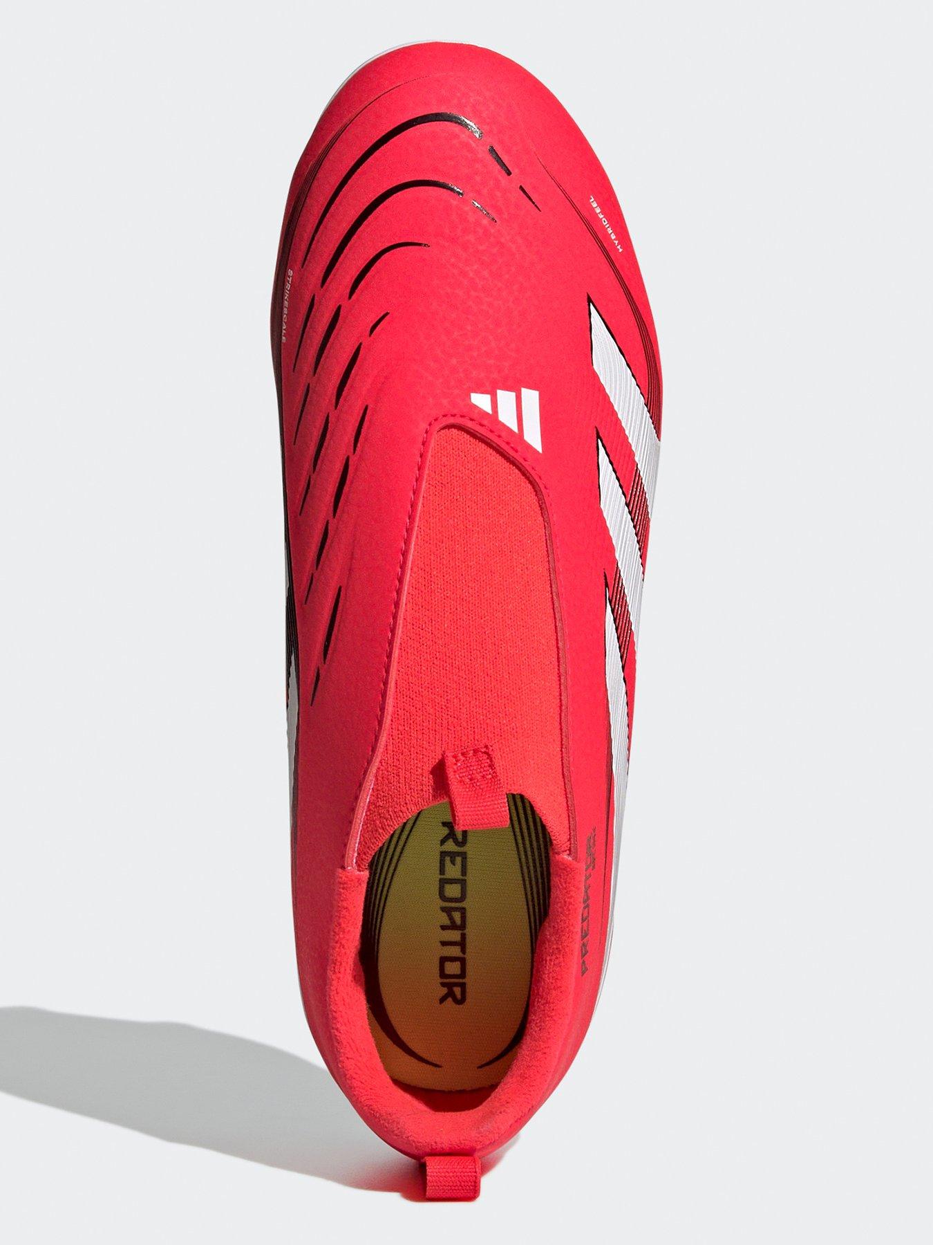  image of adidas-junior-predatornbspleague-laceless-firm-groundnbspfootball-boots-red