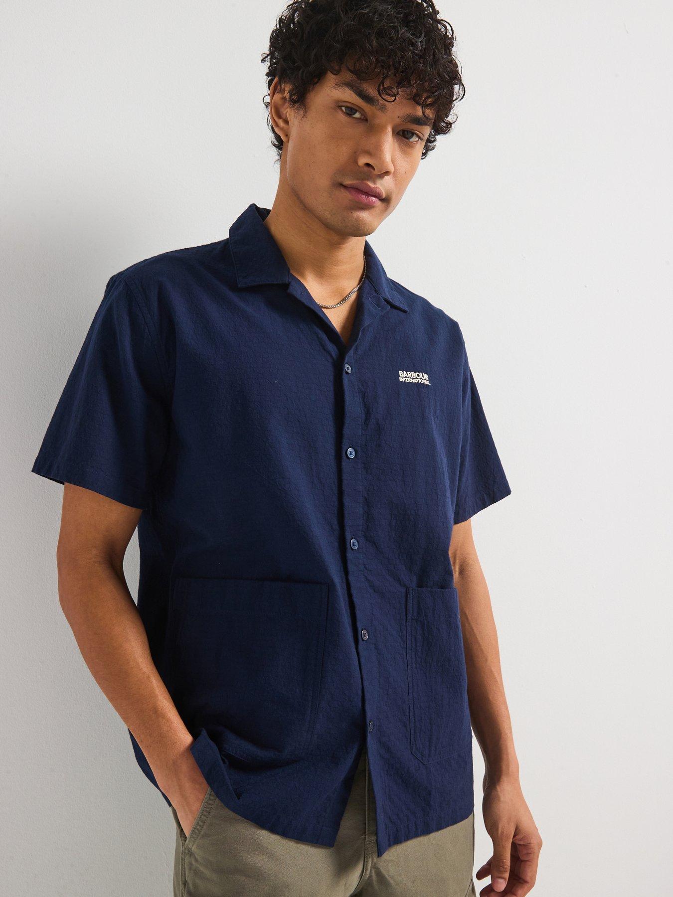 barbour-international-checkerboard-twill-summer-shirt--navy