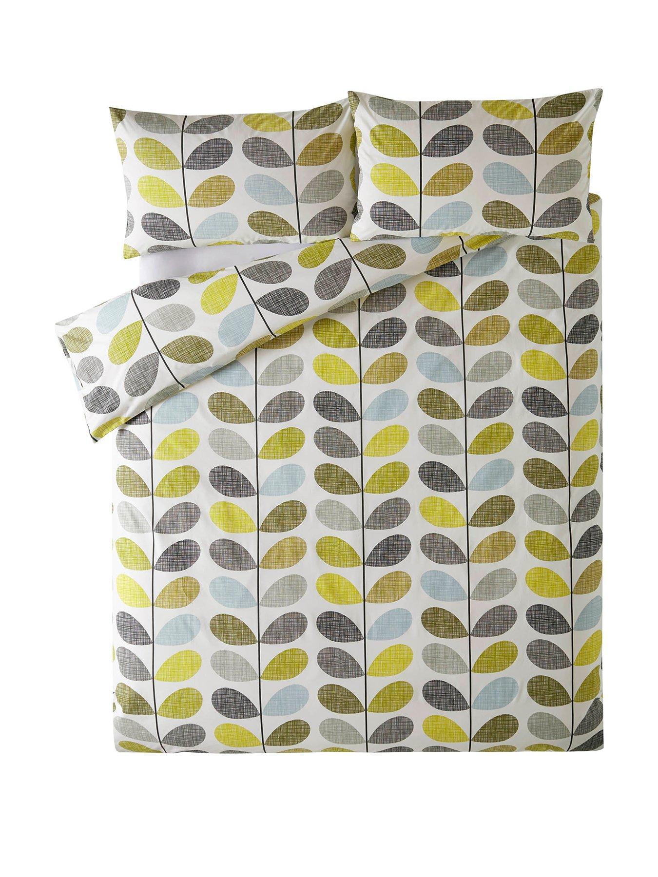  image of orla-kiely-scribble-stem-100-cotton-duvet-covernbsp