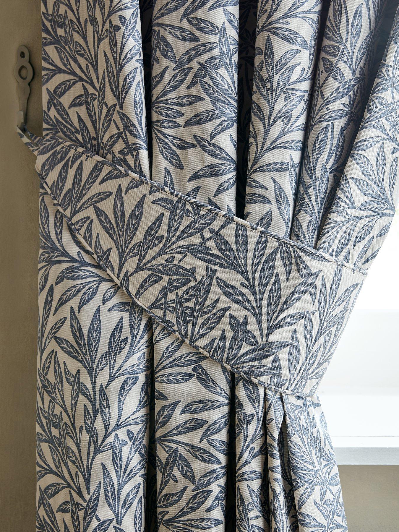  image of william-morris-at-home-original-willow-blackout-lined-header-tape-curtains--229cm-x-183cm-90x72
