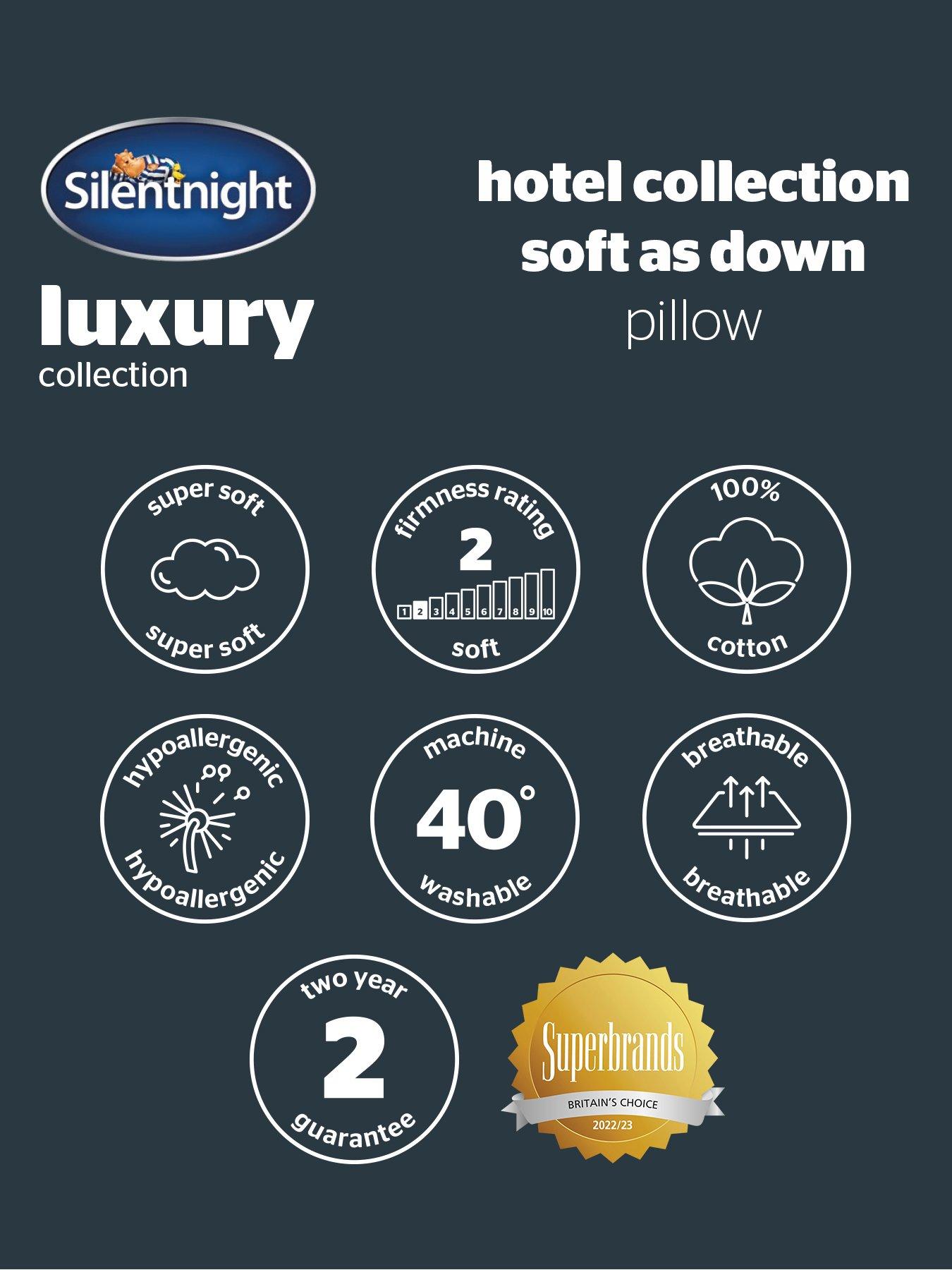 Image 7 of 7 of Silentnight Luxury Hotel Collection Soft As Down Pillow