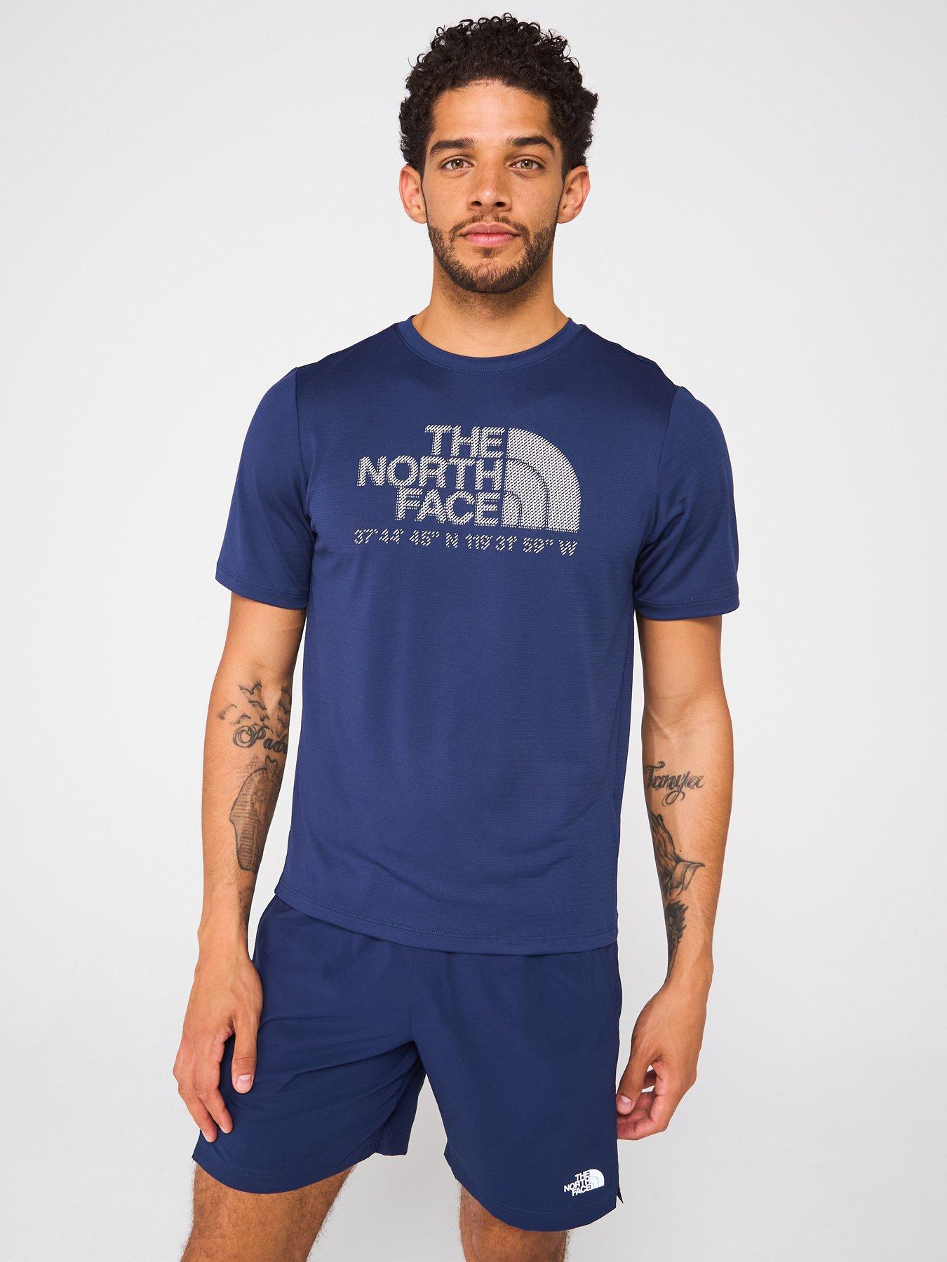 THE NORTH FACE Men's 24/7 Logo Graphic Short Sleeve Tee - Navy