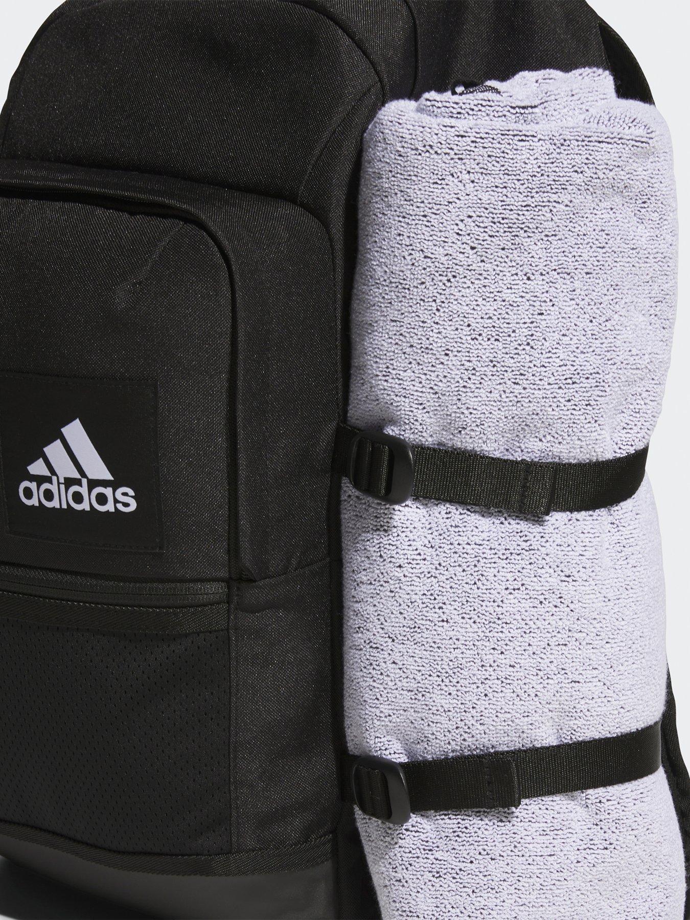  image of adidas-sportswear-unisex-essentials-multi-pocket-backpack-black