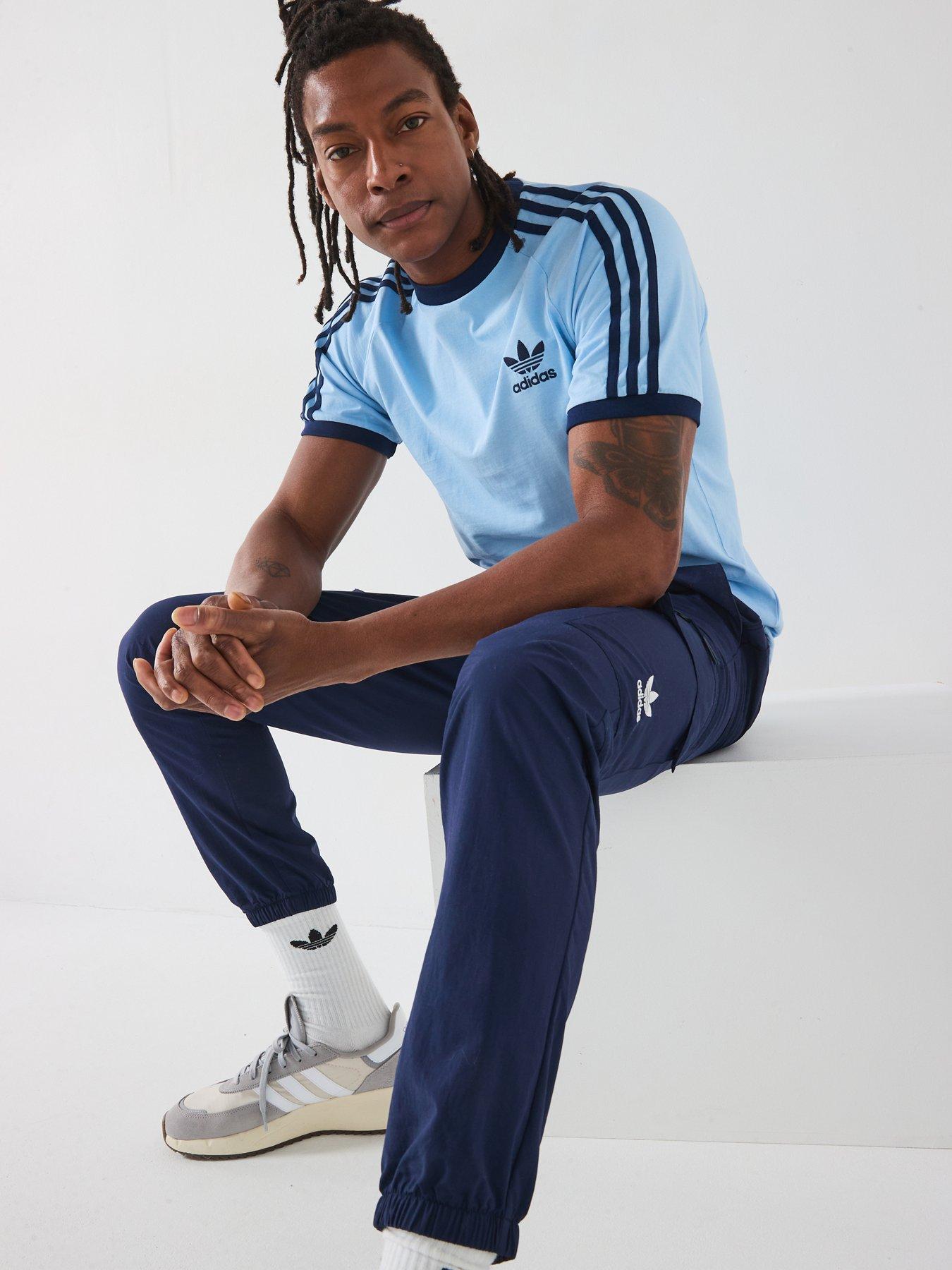 adidas Originals Mens Trefoil Essentials Woven Cargo Pant Navy