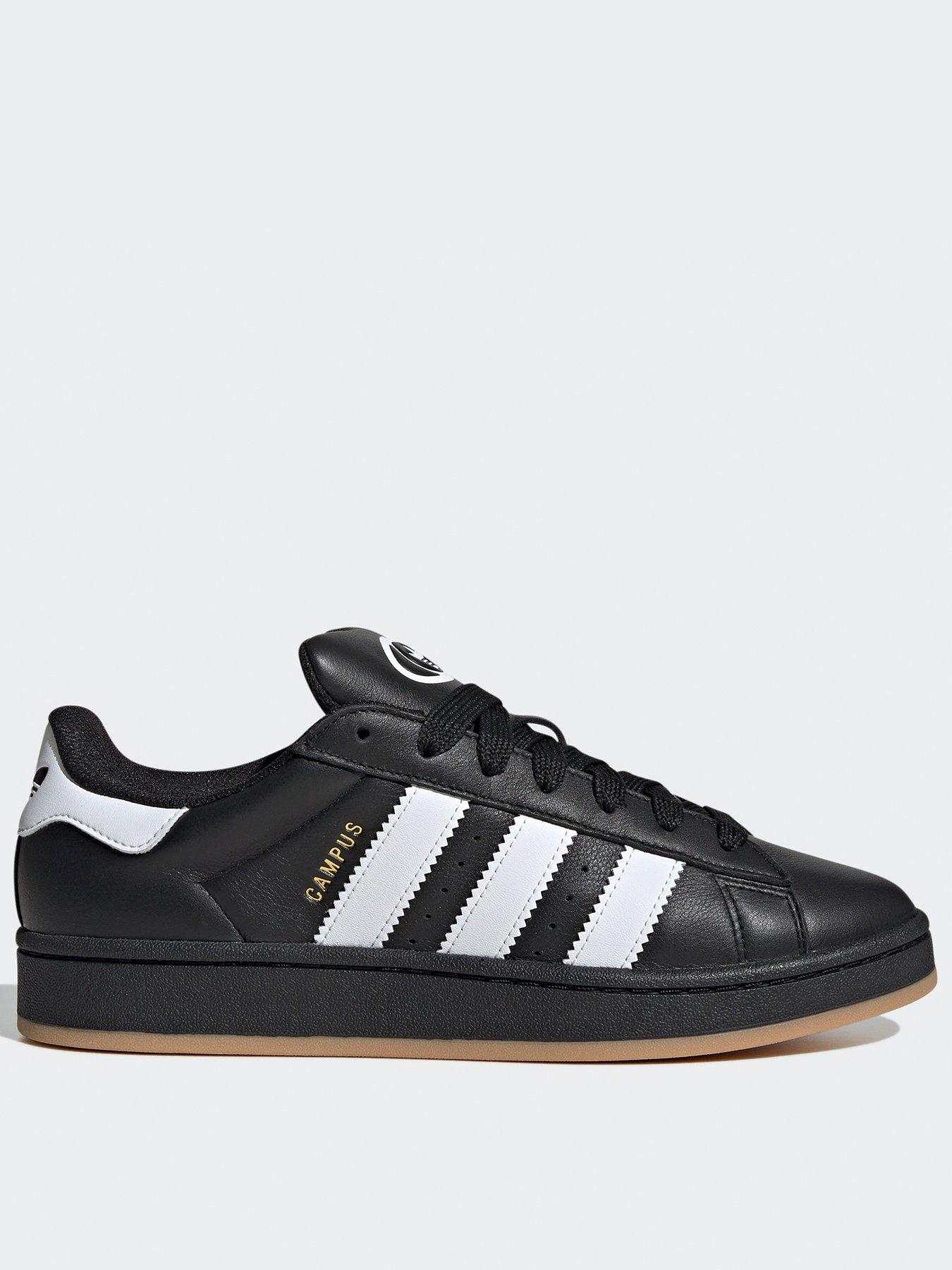 front image of adidas-originals-unisex-campus-00s-trainers-blackwhite