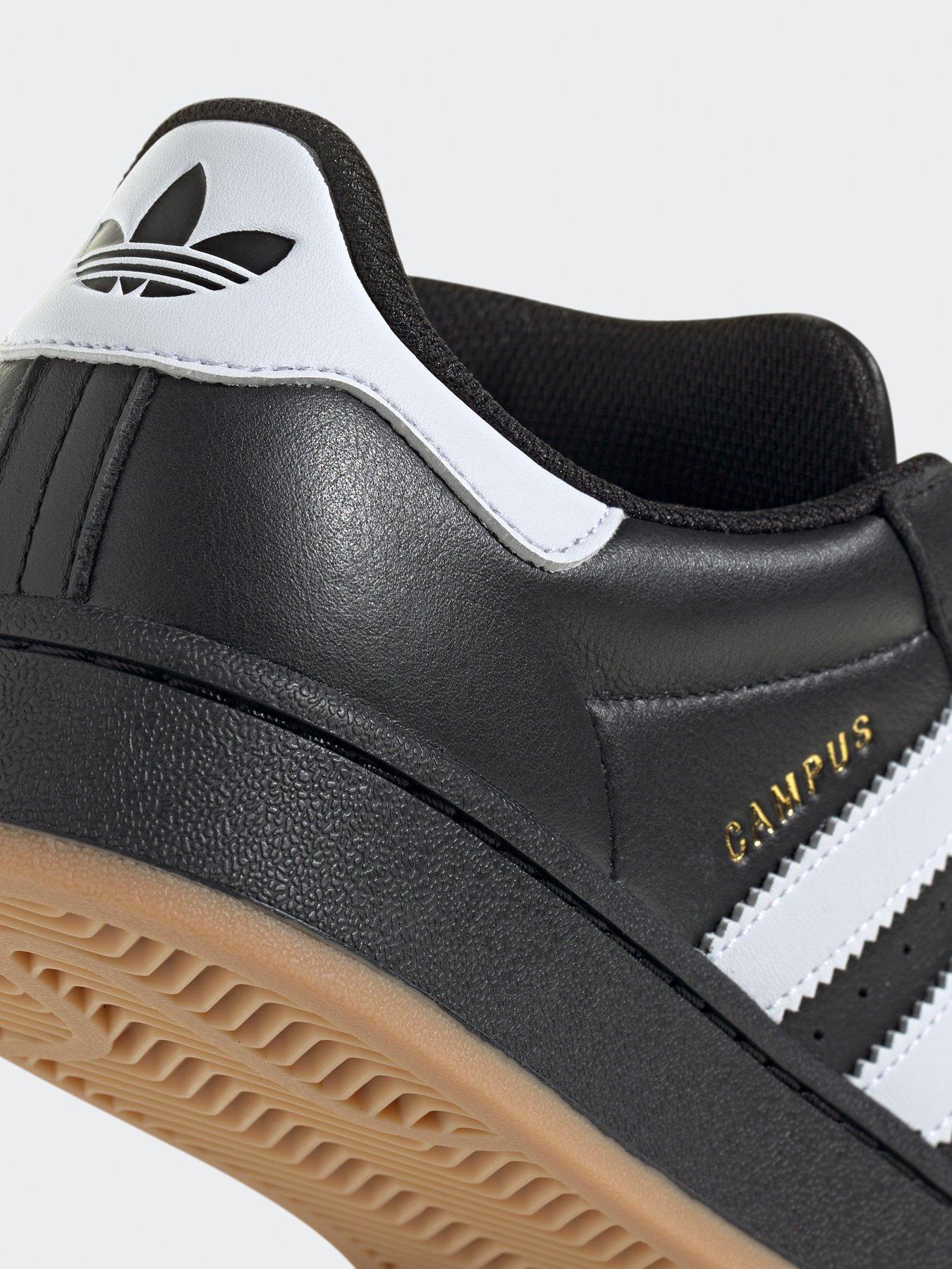  image of adidas-originals-unisex-campus-00s-trainers-blackwhite