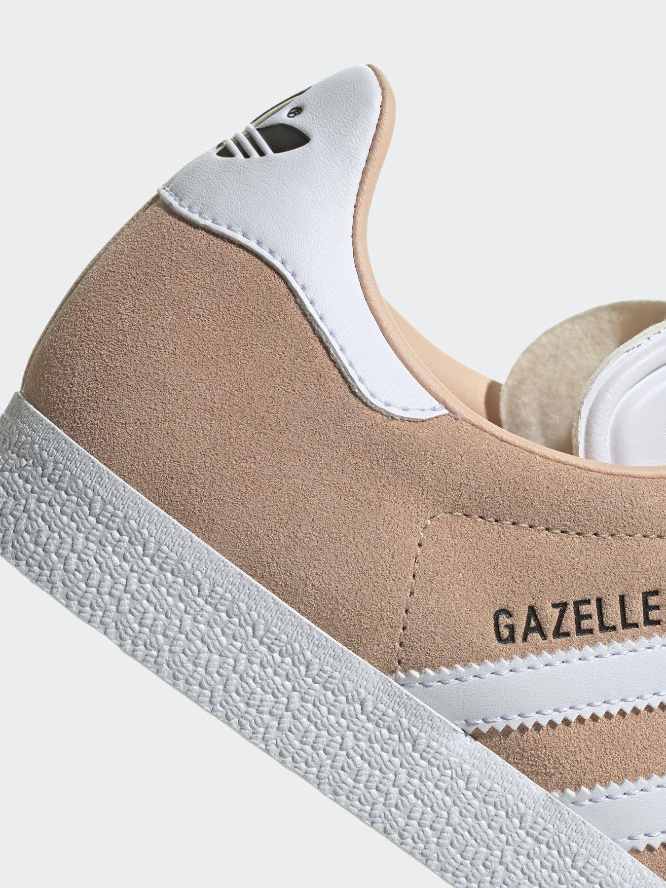 adidas Originals Womens Gazelle Trainers - Pink/White | Littlewoods