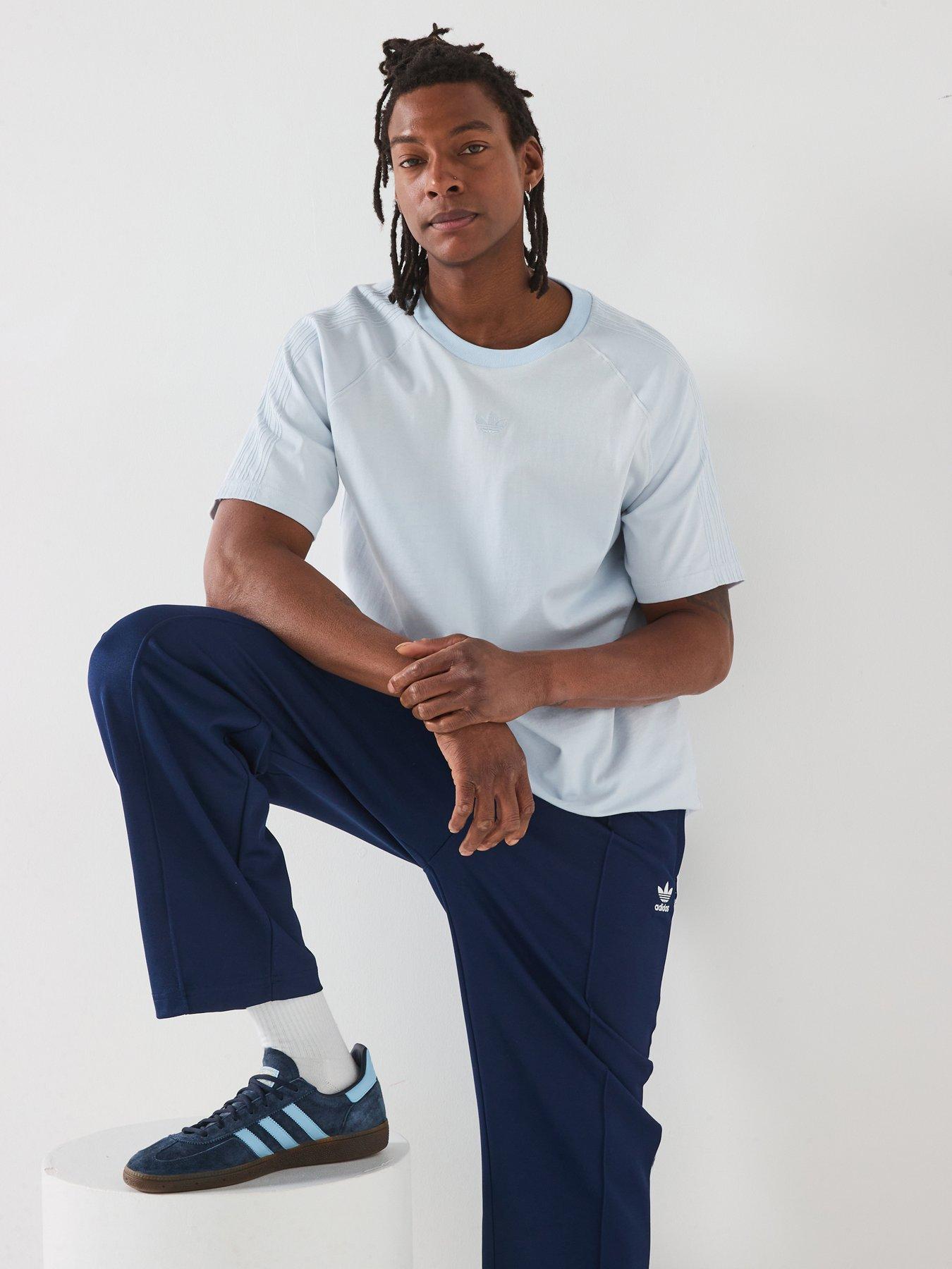  image of adidas-originals-mens-premium-essentials-t-shirt-halo-blue