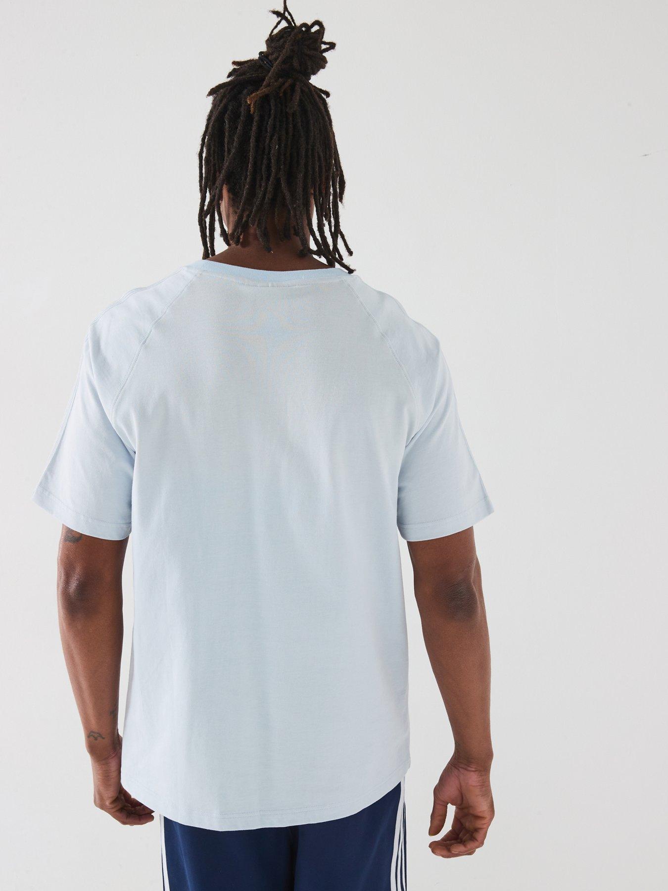  image of adidas-originals-mens-premium-essentials-t-shirt-halo-blue