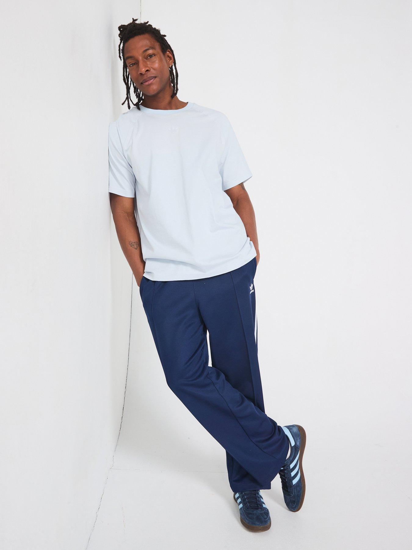  image of adidas-originals-mens-premium-essentials-t-shirt-halo-blue