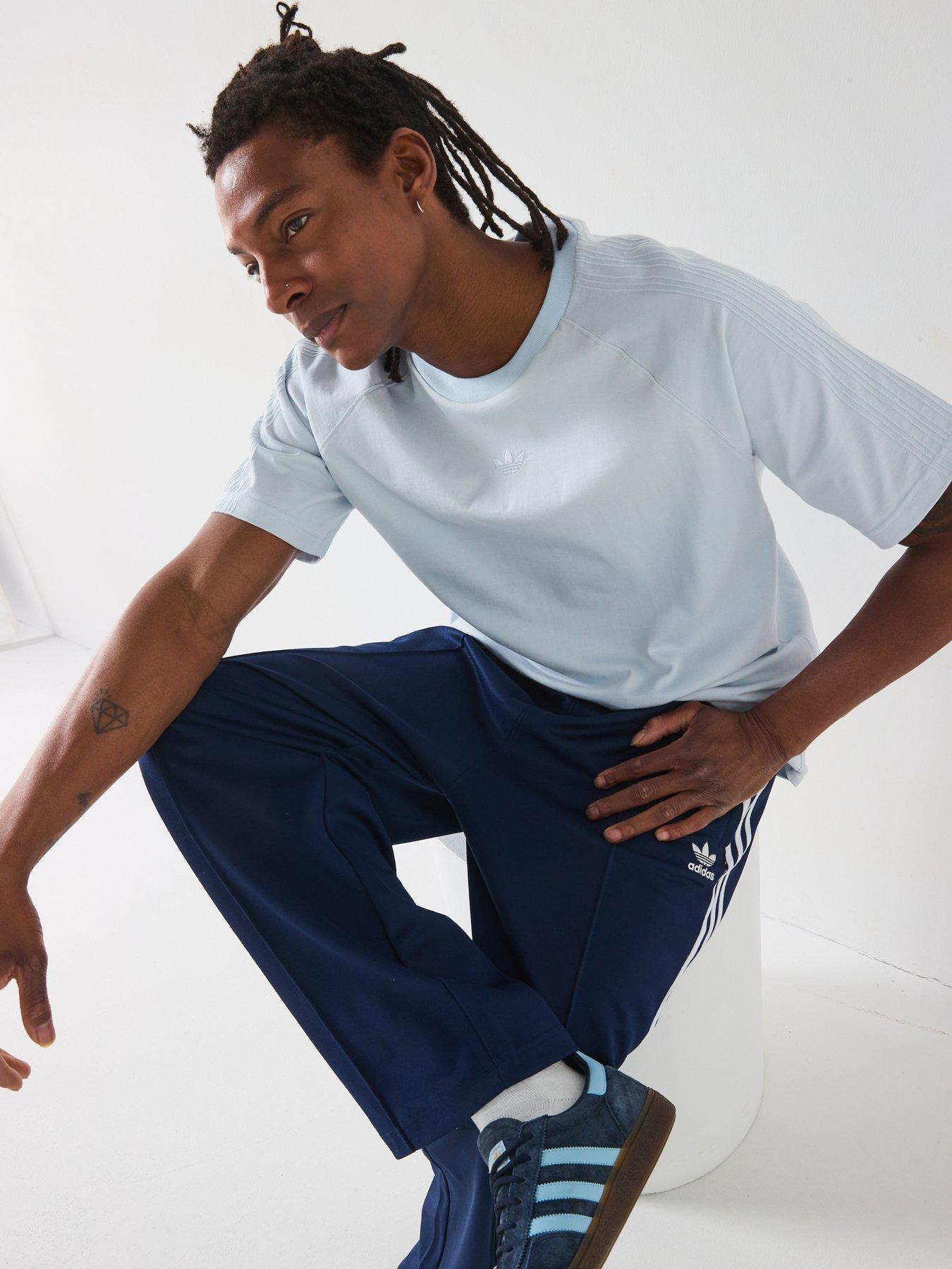  image of adidas-originals-mens-premium-essentials-t-shirt-halo-blue