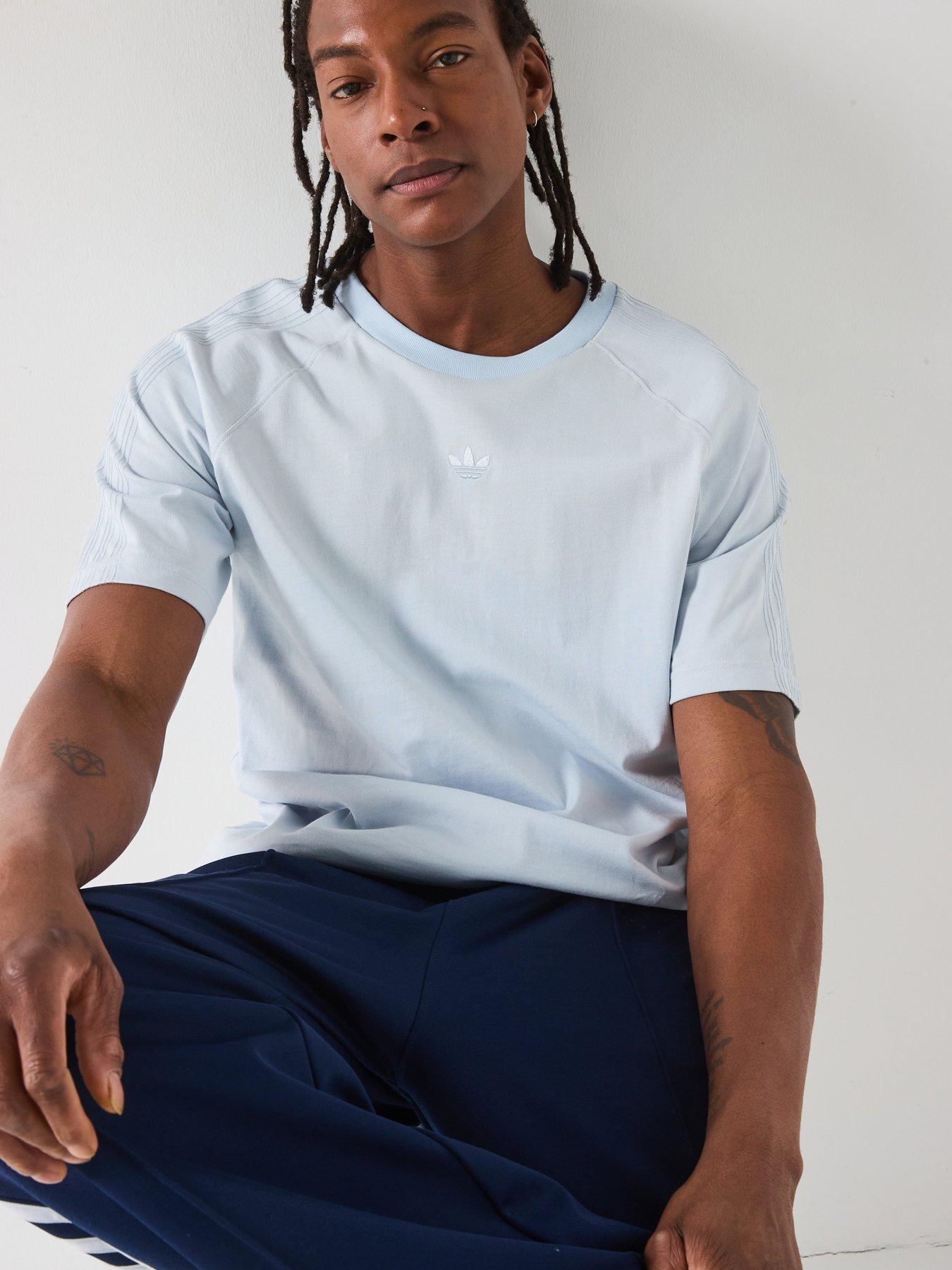  image of adidas-originals-mens-premium-essentials-t-shirt-halo-blue
