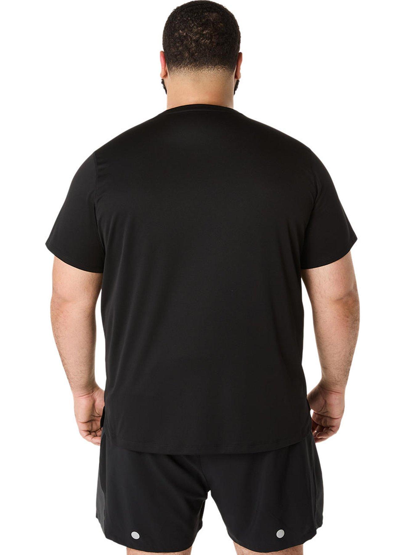  image of asics-mens-running-core-short-sleeve-top-black