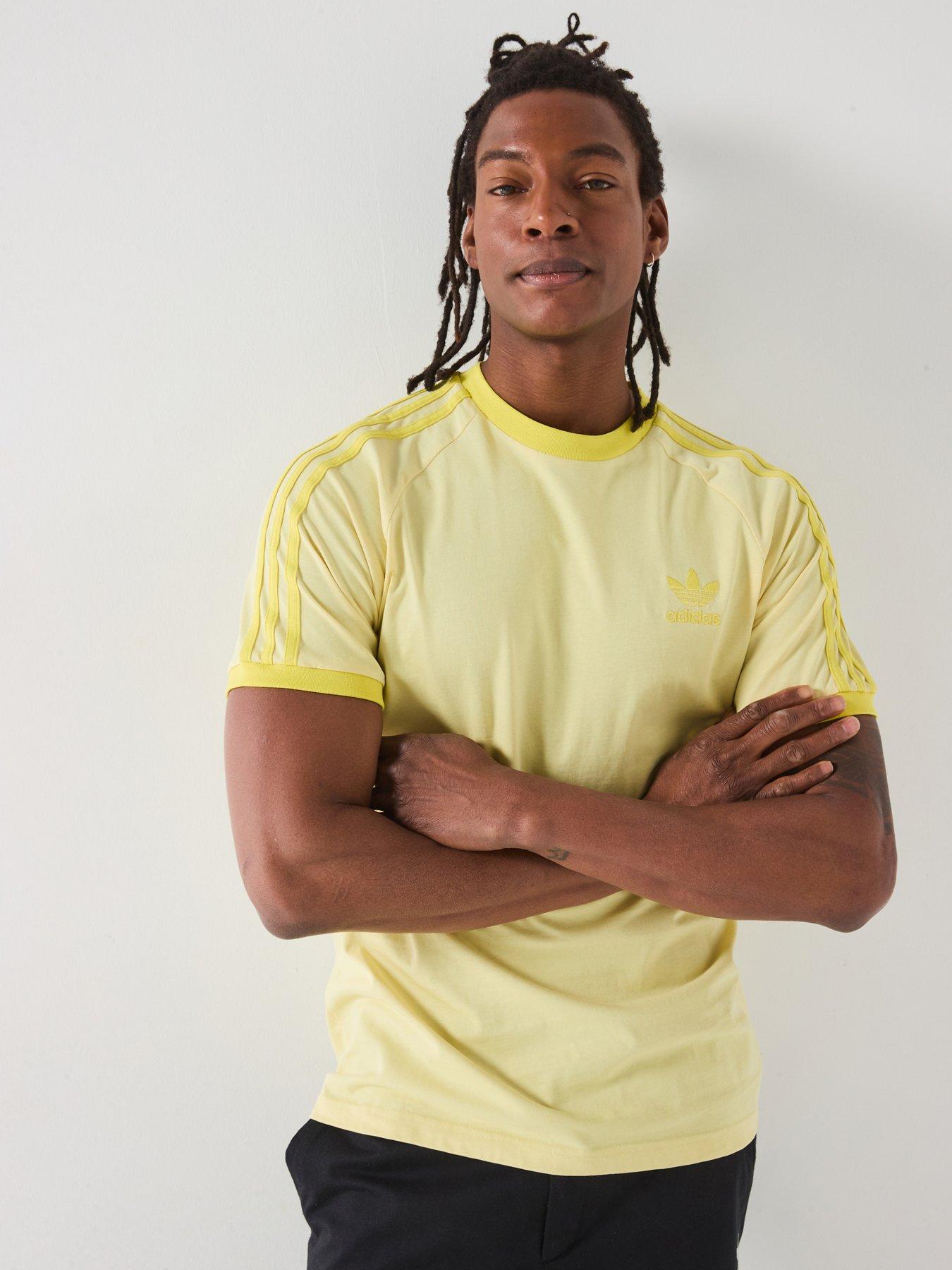 adidas-originals-mens-classics-3-stripe-t-shirt-powder-yellow