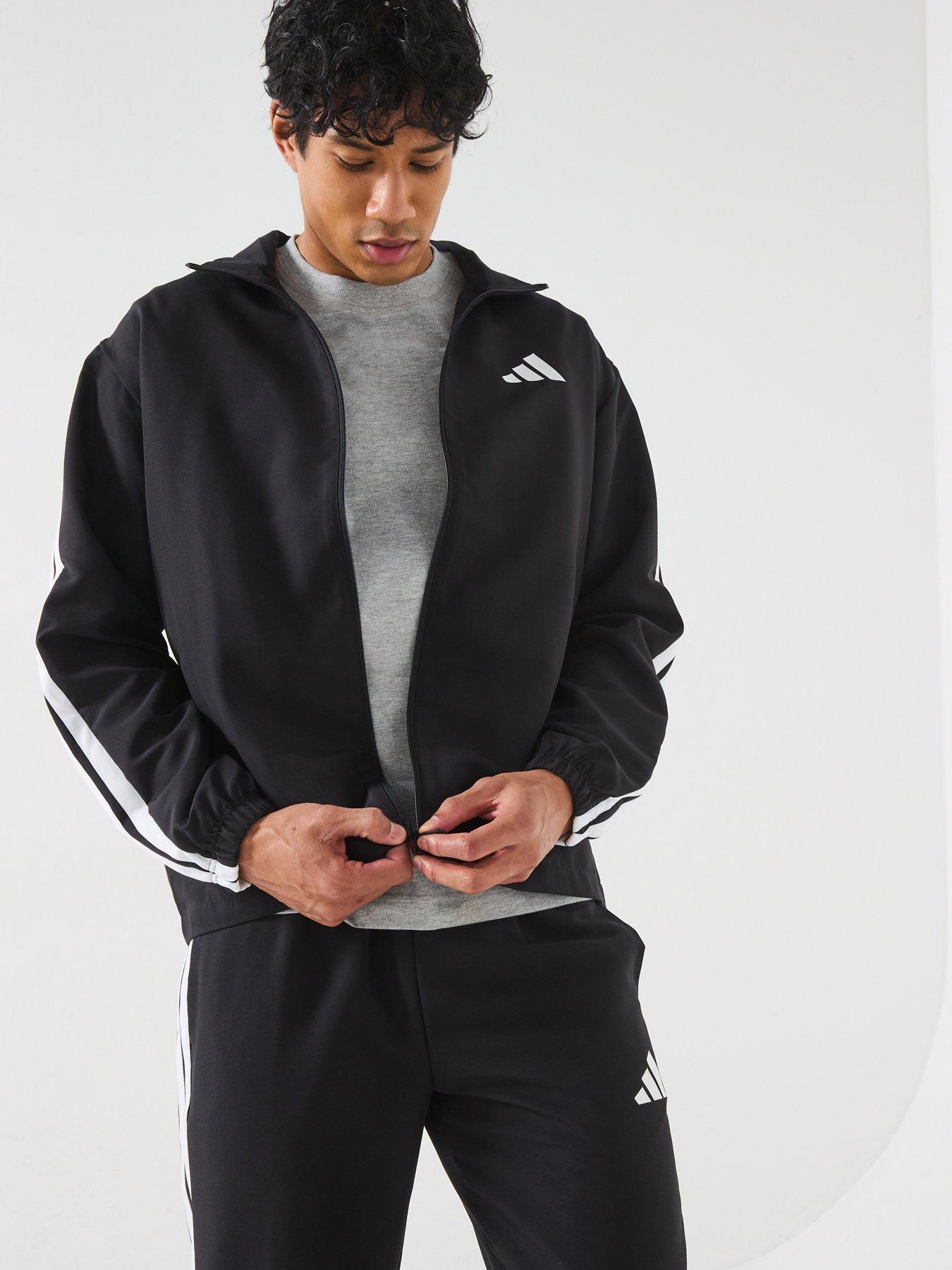  image of adidas-sportswear-mens-sportswear-basic-3-stripes-woven-tracksuit-black