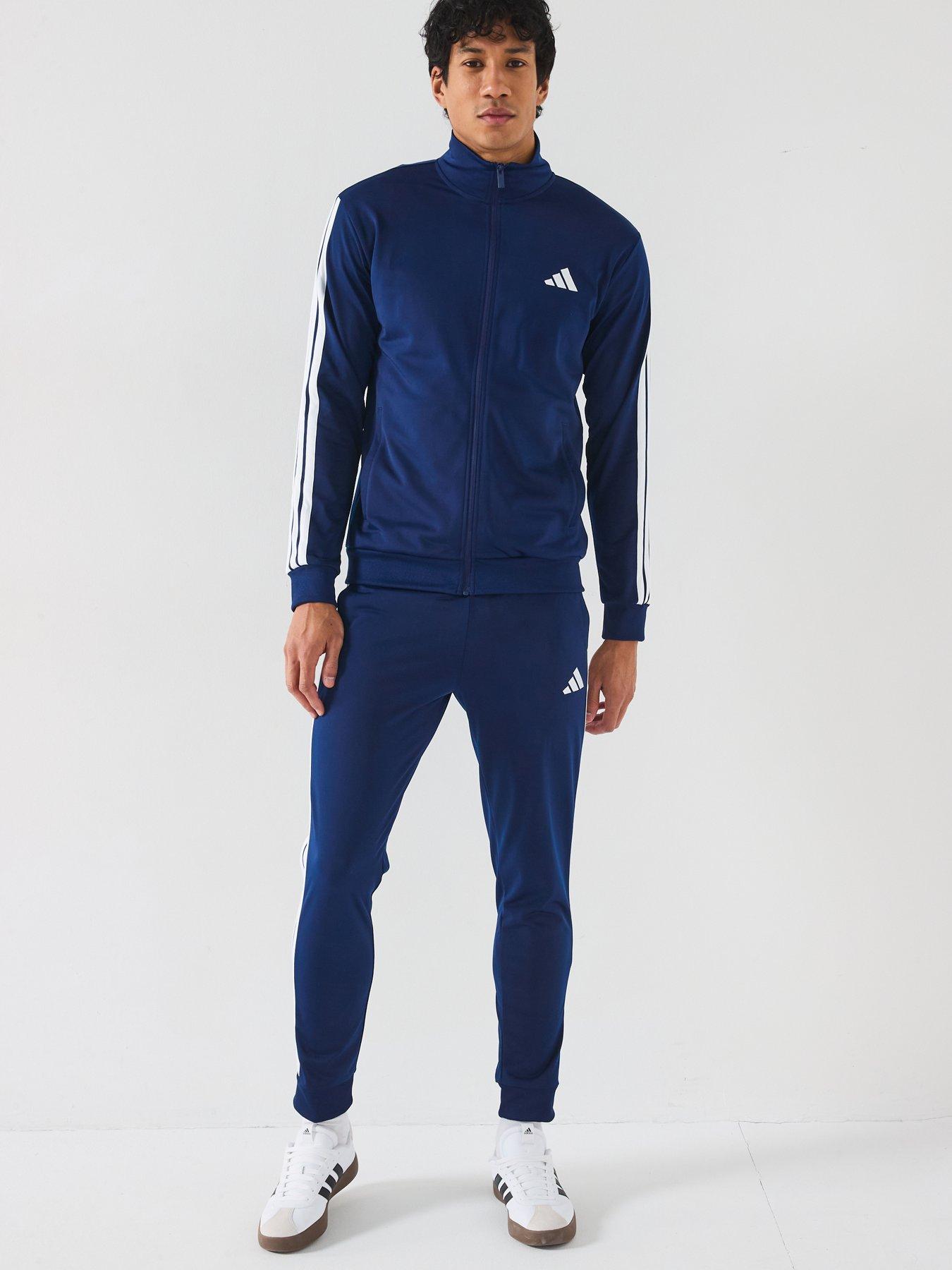  image of adidas-sportswear-mens-sportswear-basic-3-stripes-tricot-tracksuit-blue