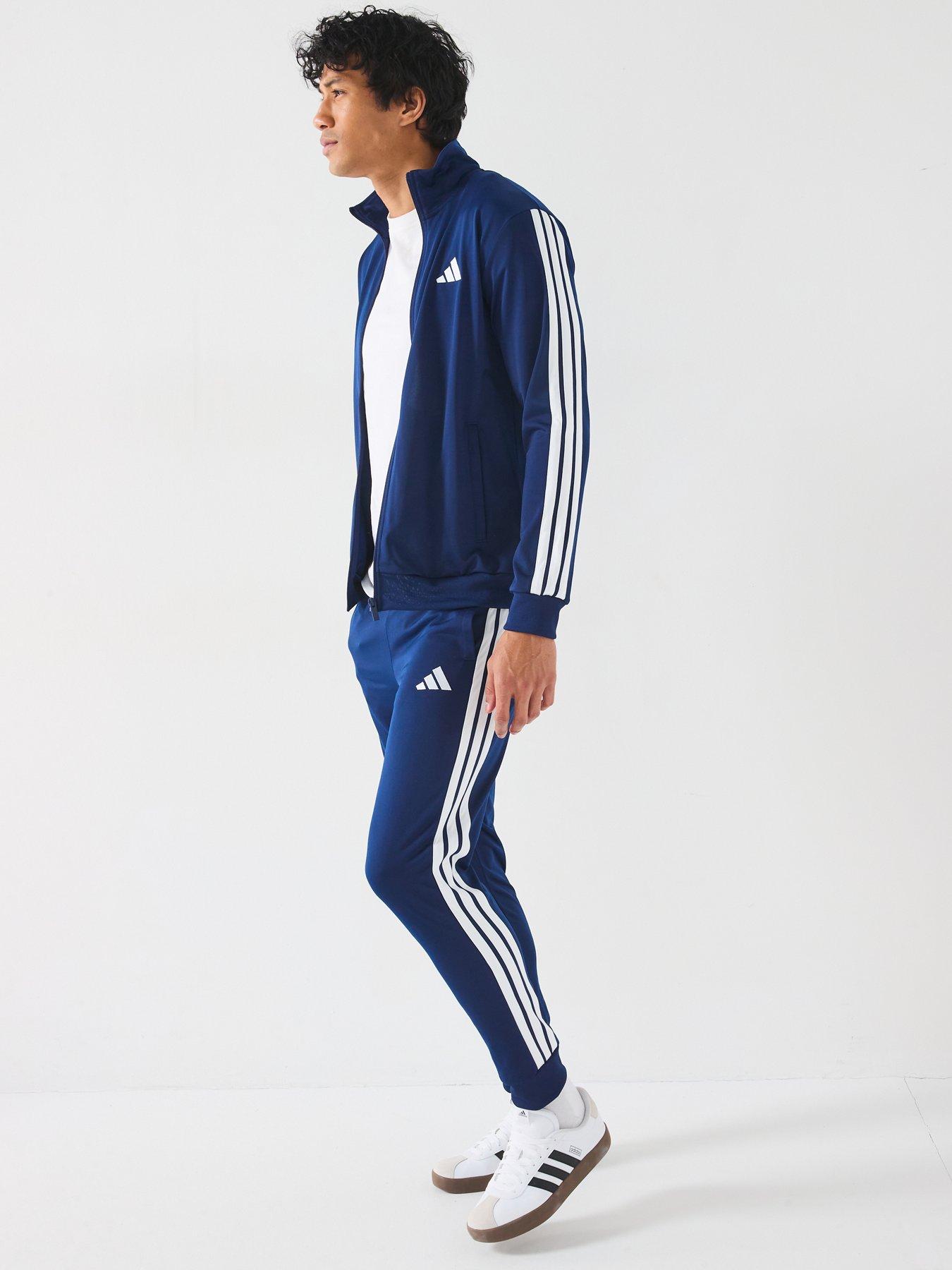  image of adidas-sportswear-mens-sportswear-basic-3-stripes-tricot-tracksuit-blue