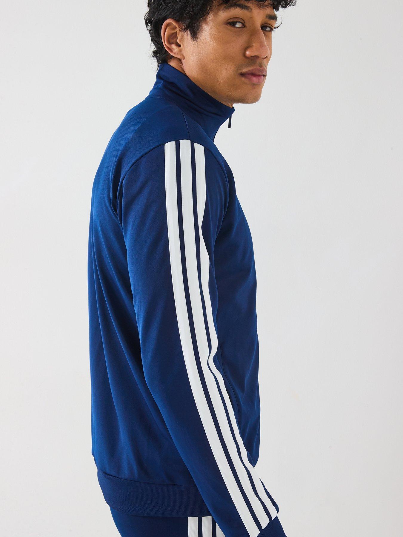  image of adidas-sportswear-mens-sportswear-basic-3-stripes-tricot-tracksuit-blue