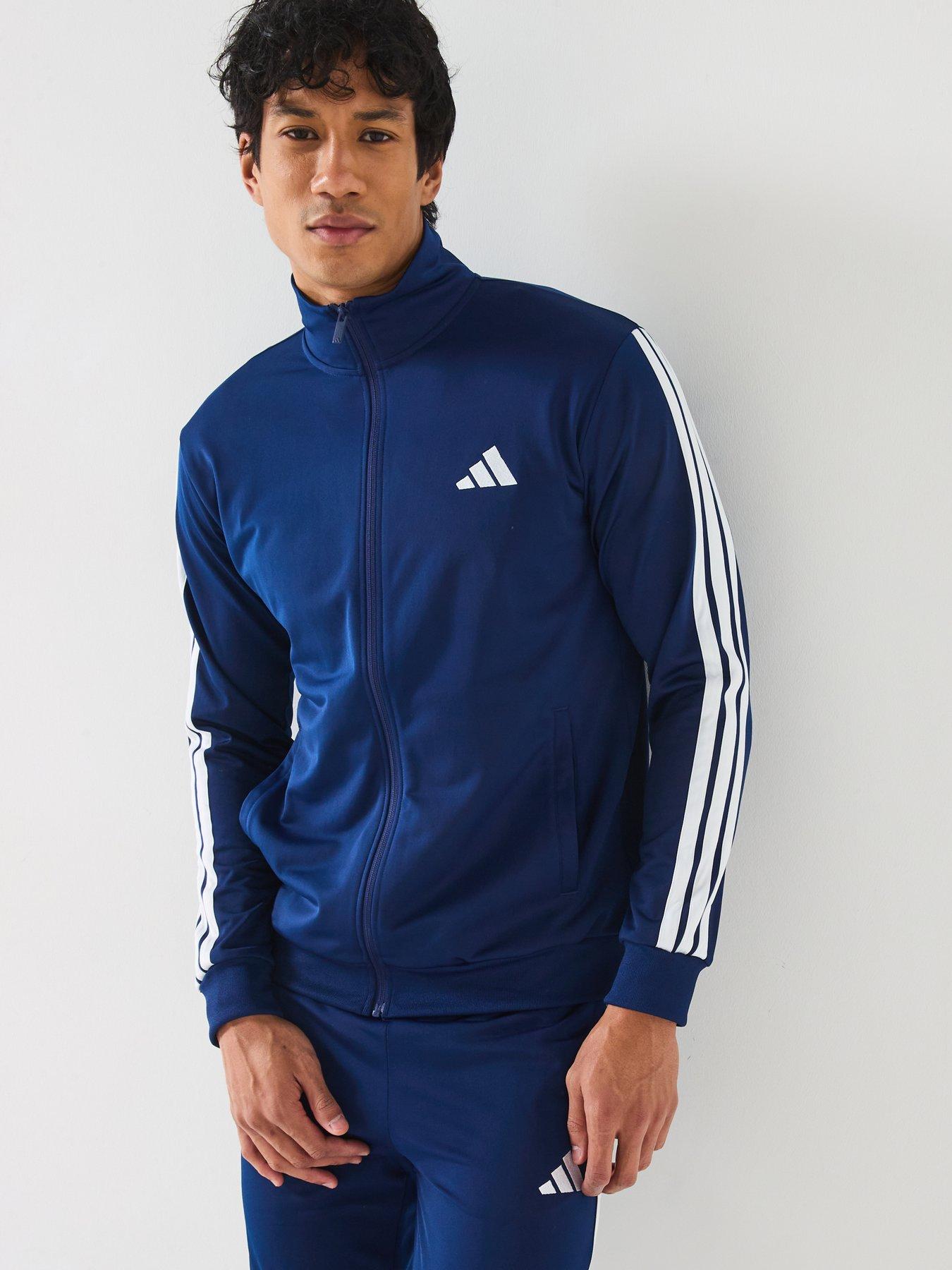  image of adidas-sportswear-mens-sportswear-basic-3-stripes-tricot-tracksuit-blue