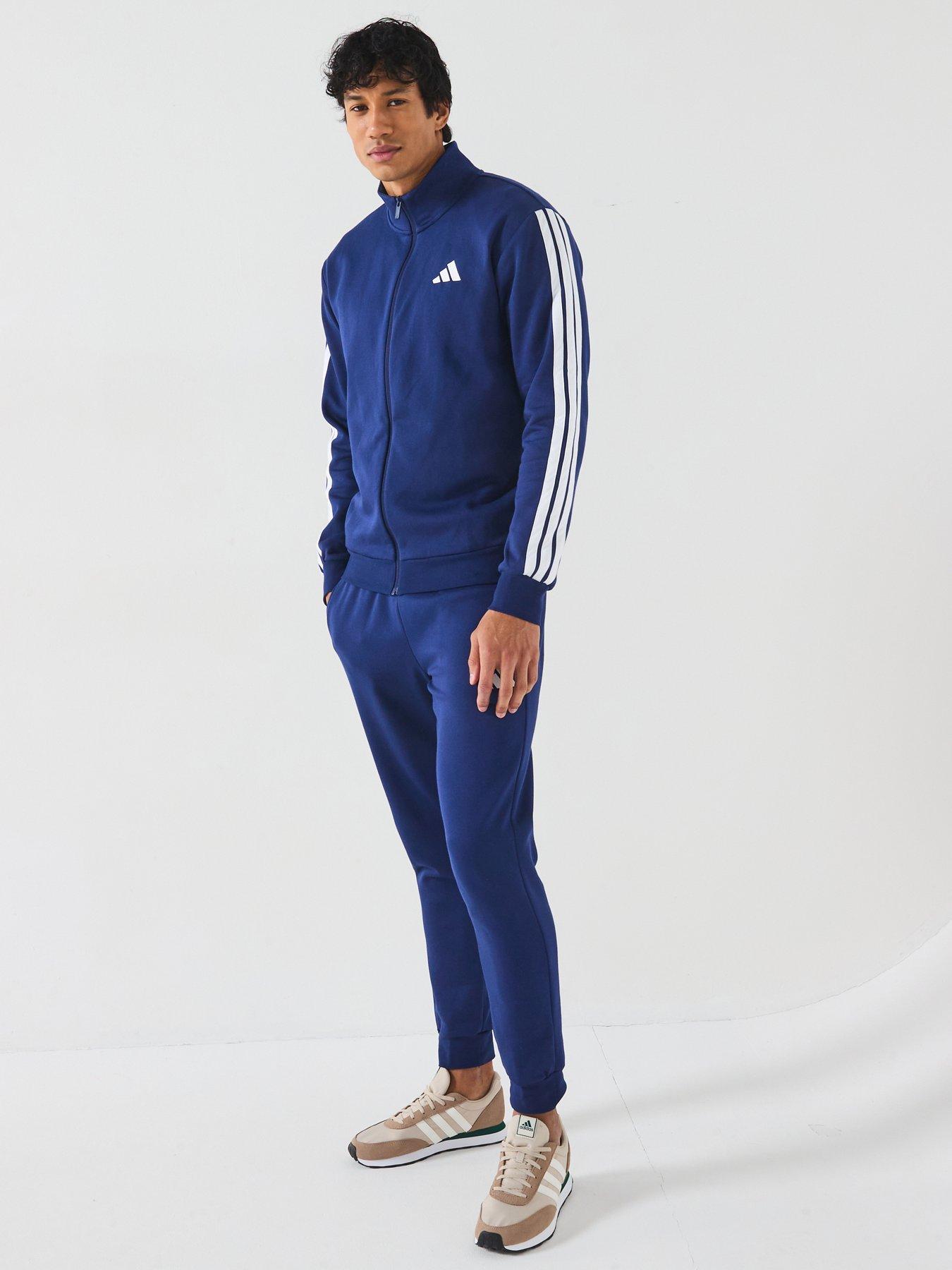 adidas-sportswear-mens-sportswear-basic-3-stripes-fleece-tracksuit-blue