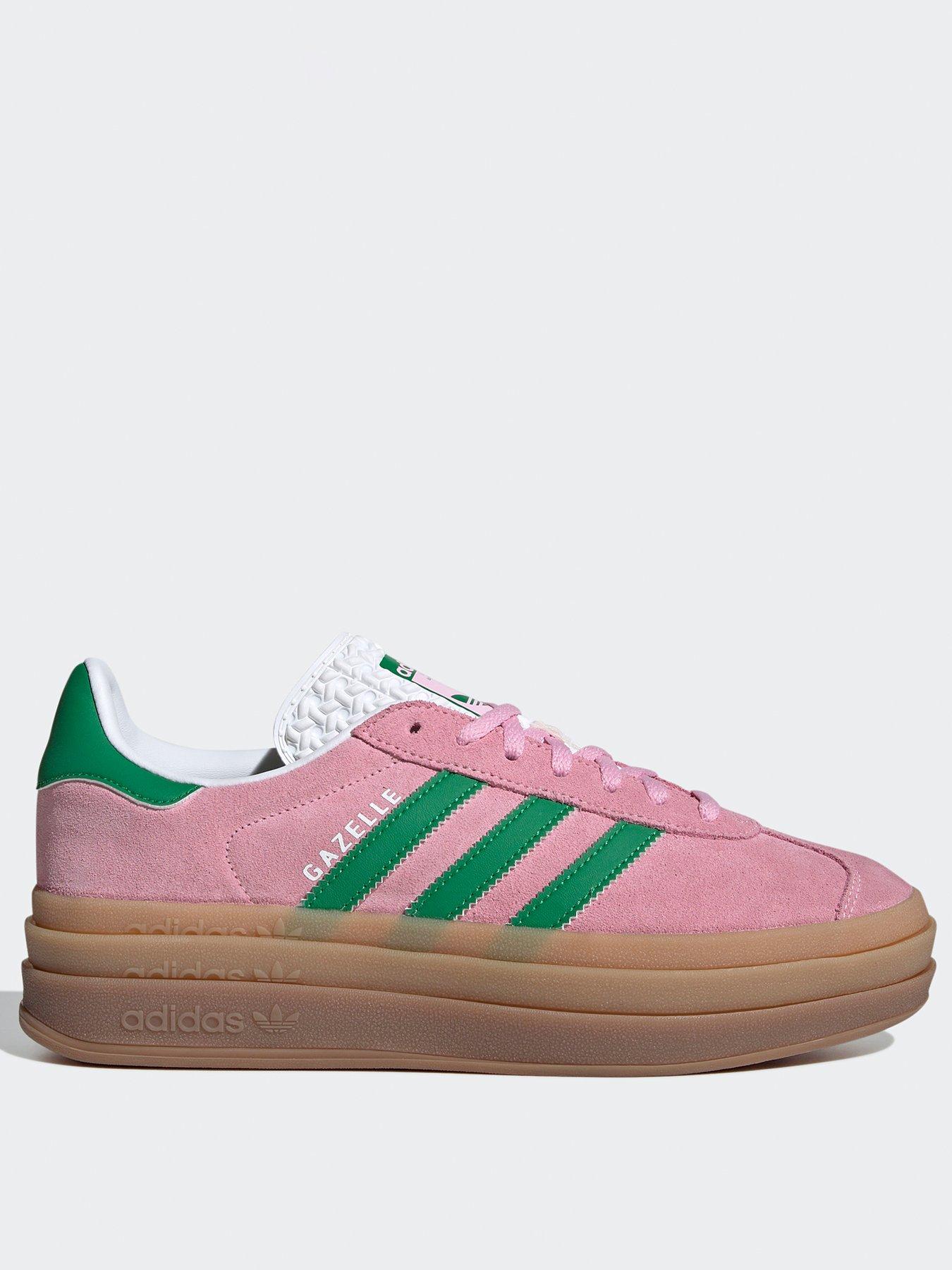 stillFront image of adidas-originals-womens-gazelle-bold-trainers-pink
