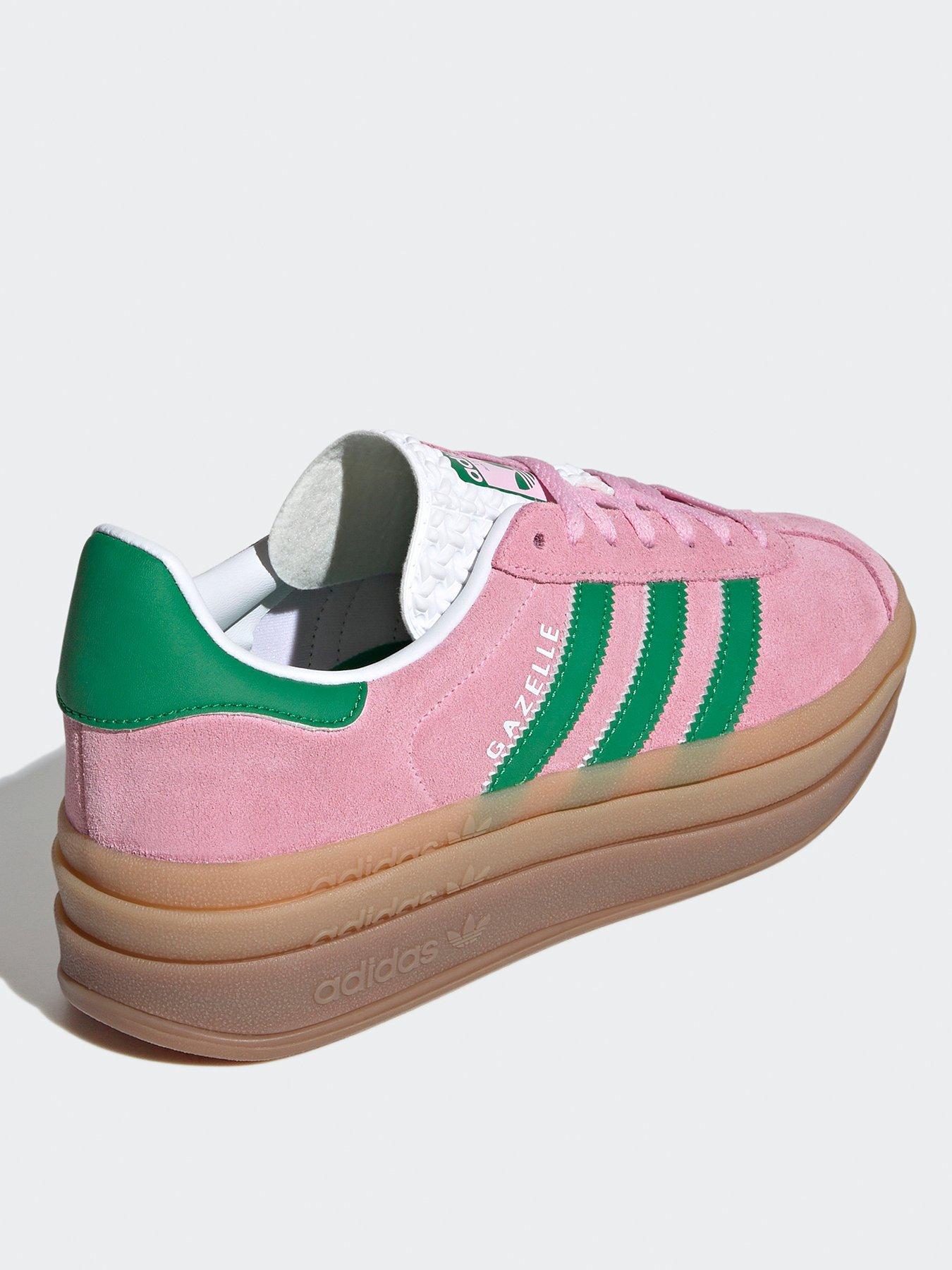  image of adidas-originals-womens-gazelle-bold-trainers-pink