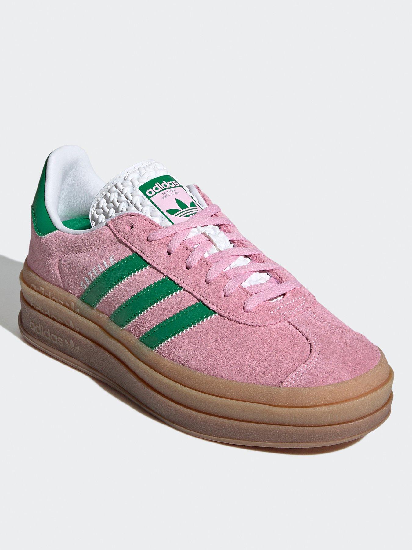  image of adidas-originals-womens-gazelle-bold-trainers-pink
