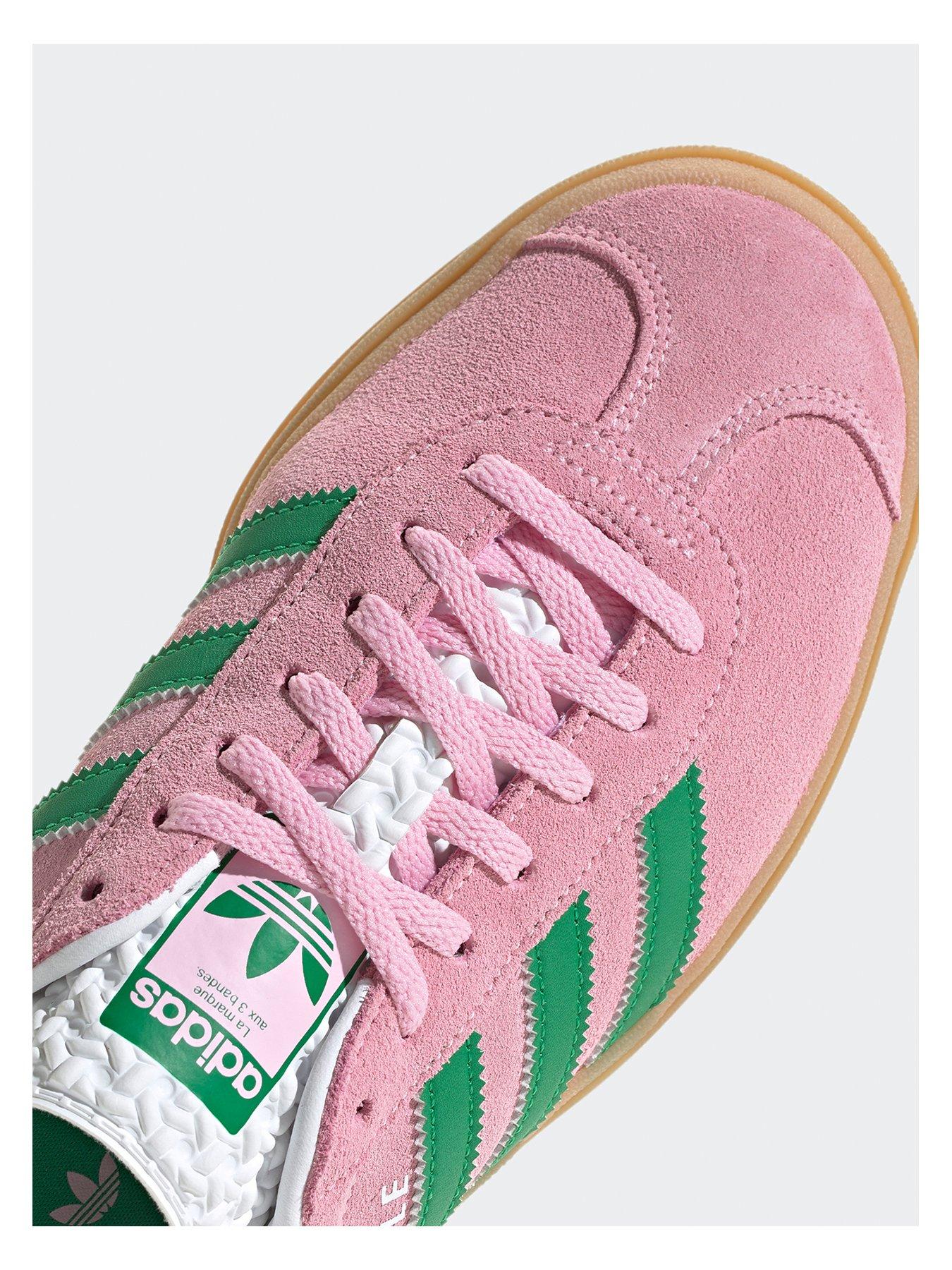 adidas gazelle silver green womens Women's Adidas Gazelle Indoor Shoes - Sandy Pink/Cloud White/Gum