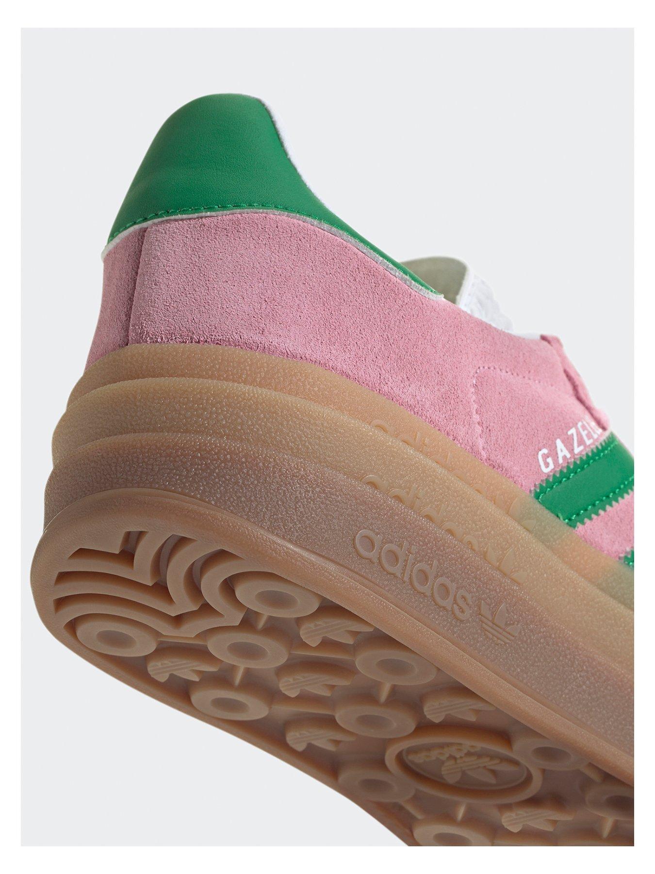  image of adidas-originals-womens-gazelle-bold-trainers-pink