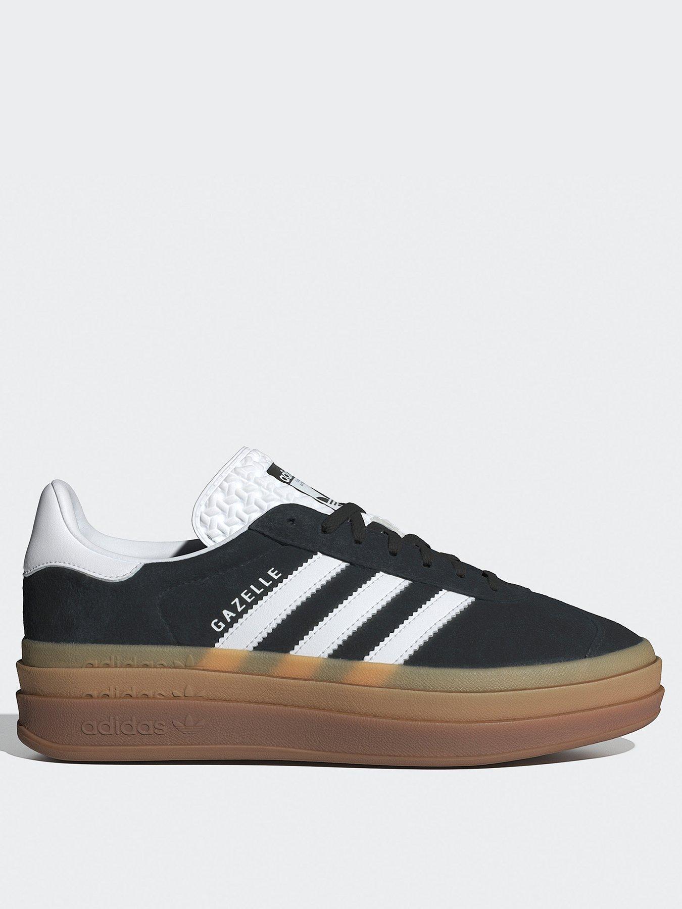 stillFront image of adidas-originals-womens-gazelle-bold-trainers-black